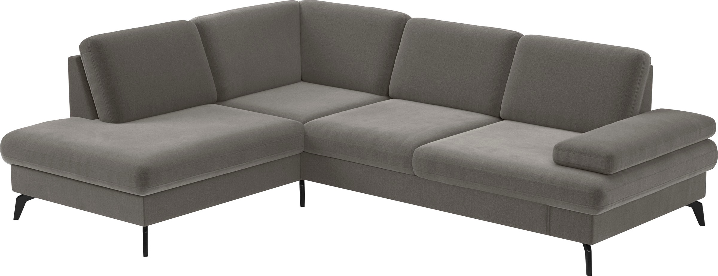 sit&more Ecksofa »Morris L-Form, inkl. Sitztiefenverstellung«, wahlweise mit Armteilverstellung, Bettfunktion & Bettkasten