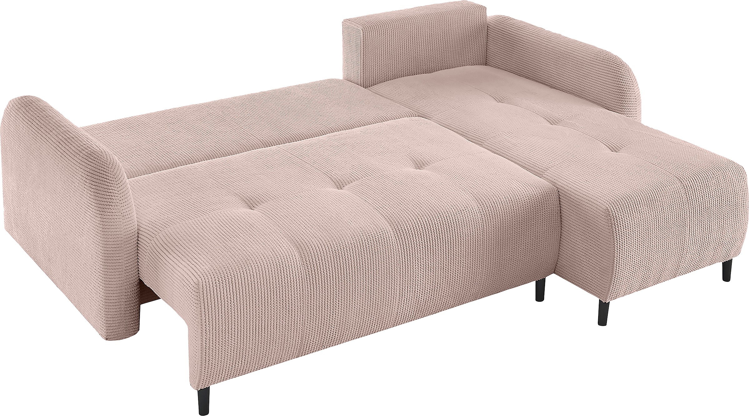 Leonique Ecksofa »BLAISE«, mit Bett-Funktion (Liegefläche 140/200 cm), Zier- und Rückenkissen