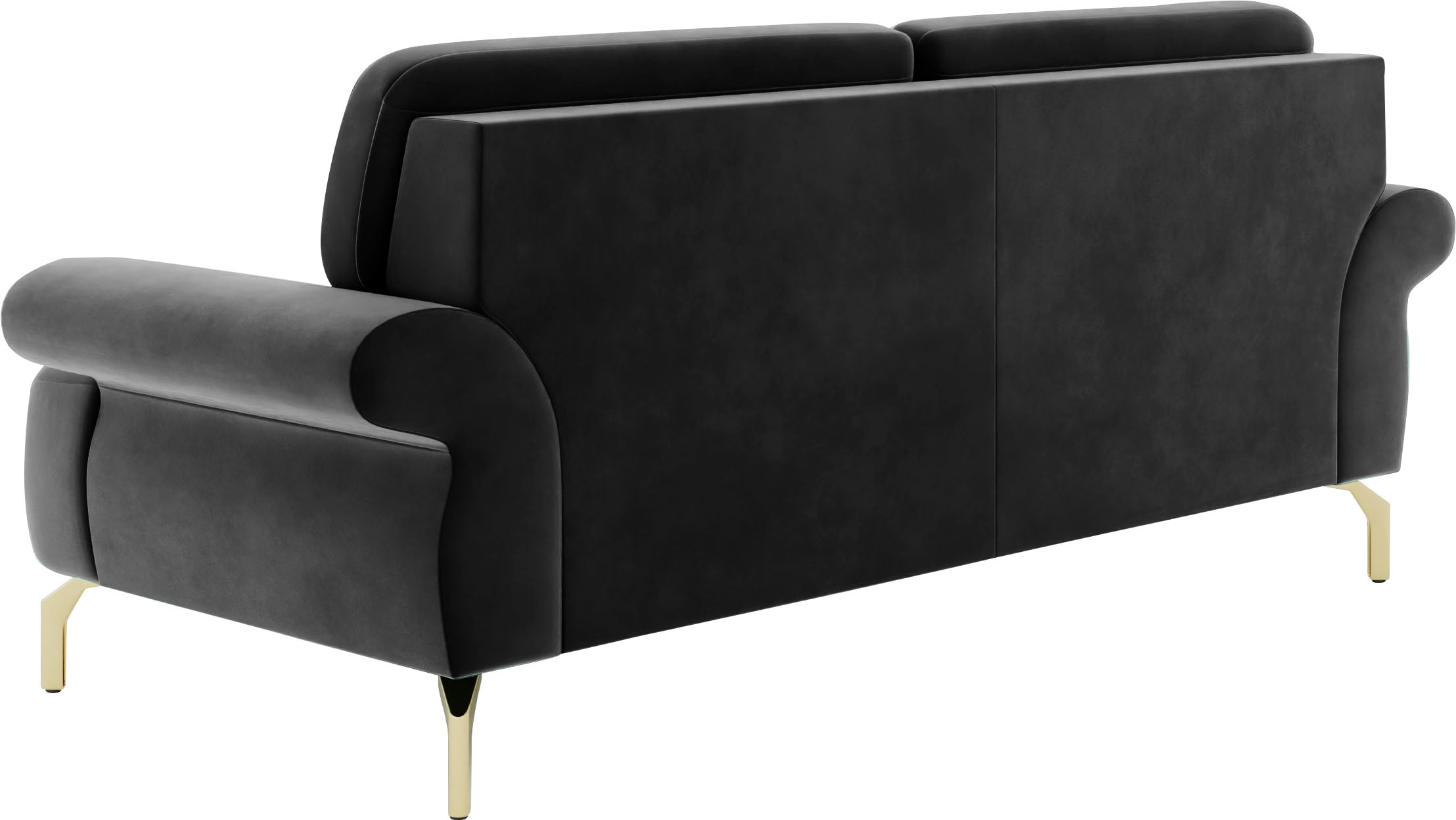 sit&more 2,5-Sitzer »Orient 1«, inkl. 2 Zierkissen mit Strass-Stein, goldfarbene Metallfüße