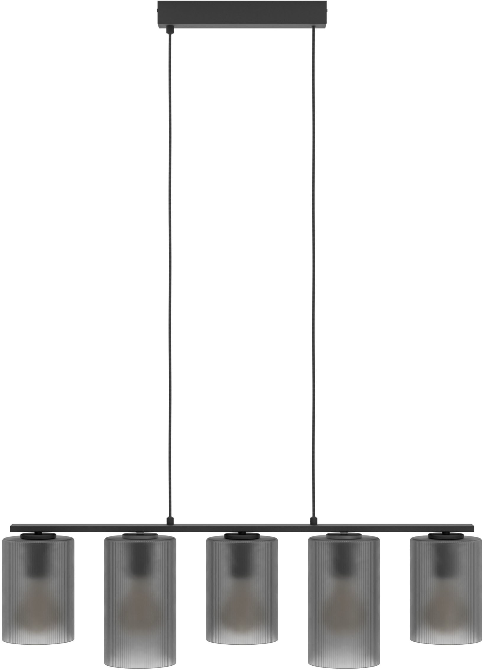 EGLO Hängeleuchte »COLOMERA Pendellampe - Stahl - E27 - 5X40W - IP20« E27 1 Stk. Hängelampe, Deckenlampe, Wohnzimmer, Esszimmer, L80 x B12 x H110 cm