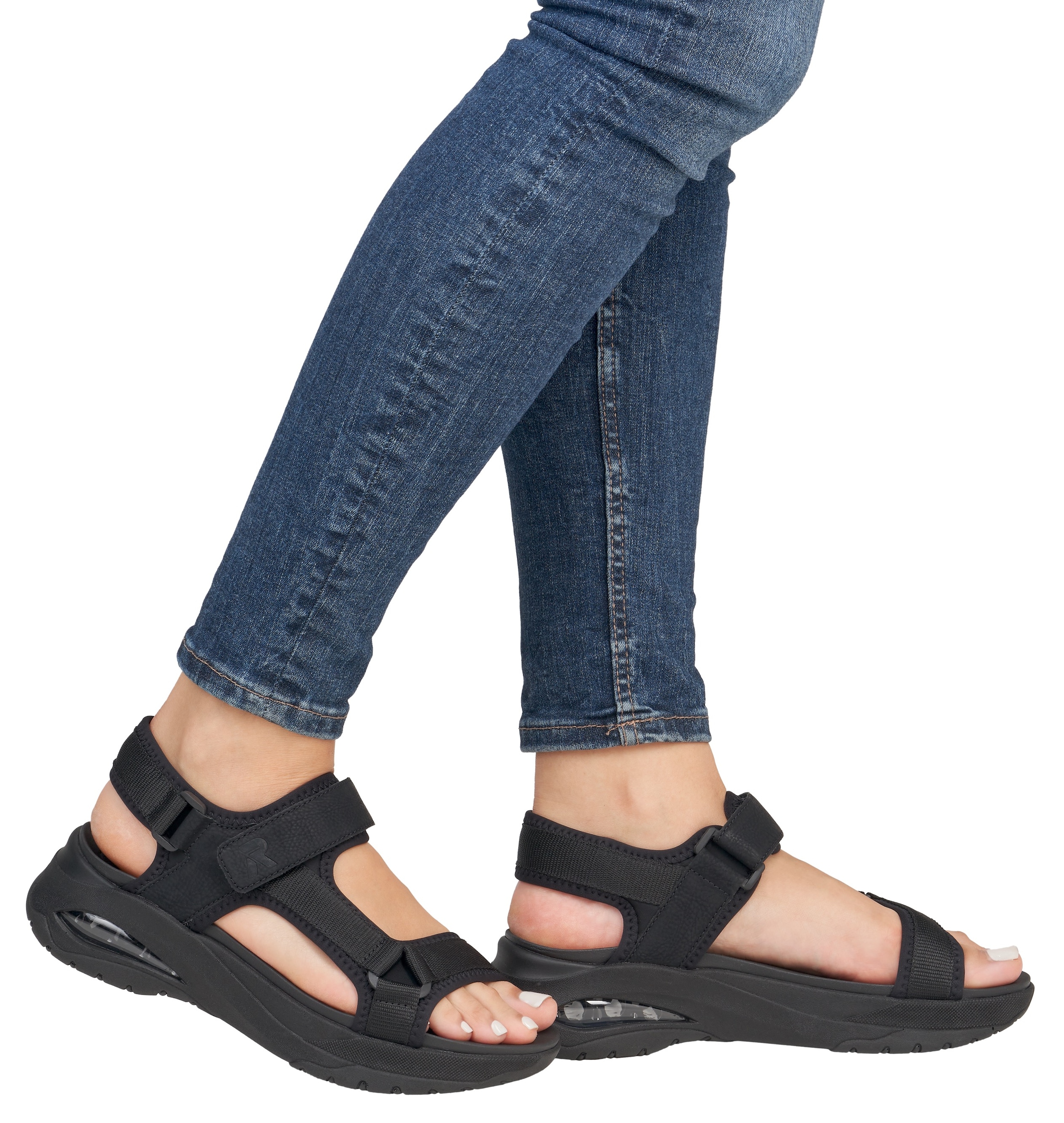RIEKER Sport Trekkingsandale »Byron Bay vegan«, Outdoorsandale, Sommerschuh, Klettschuh mit RiekerAir Dämpfung