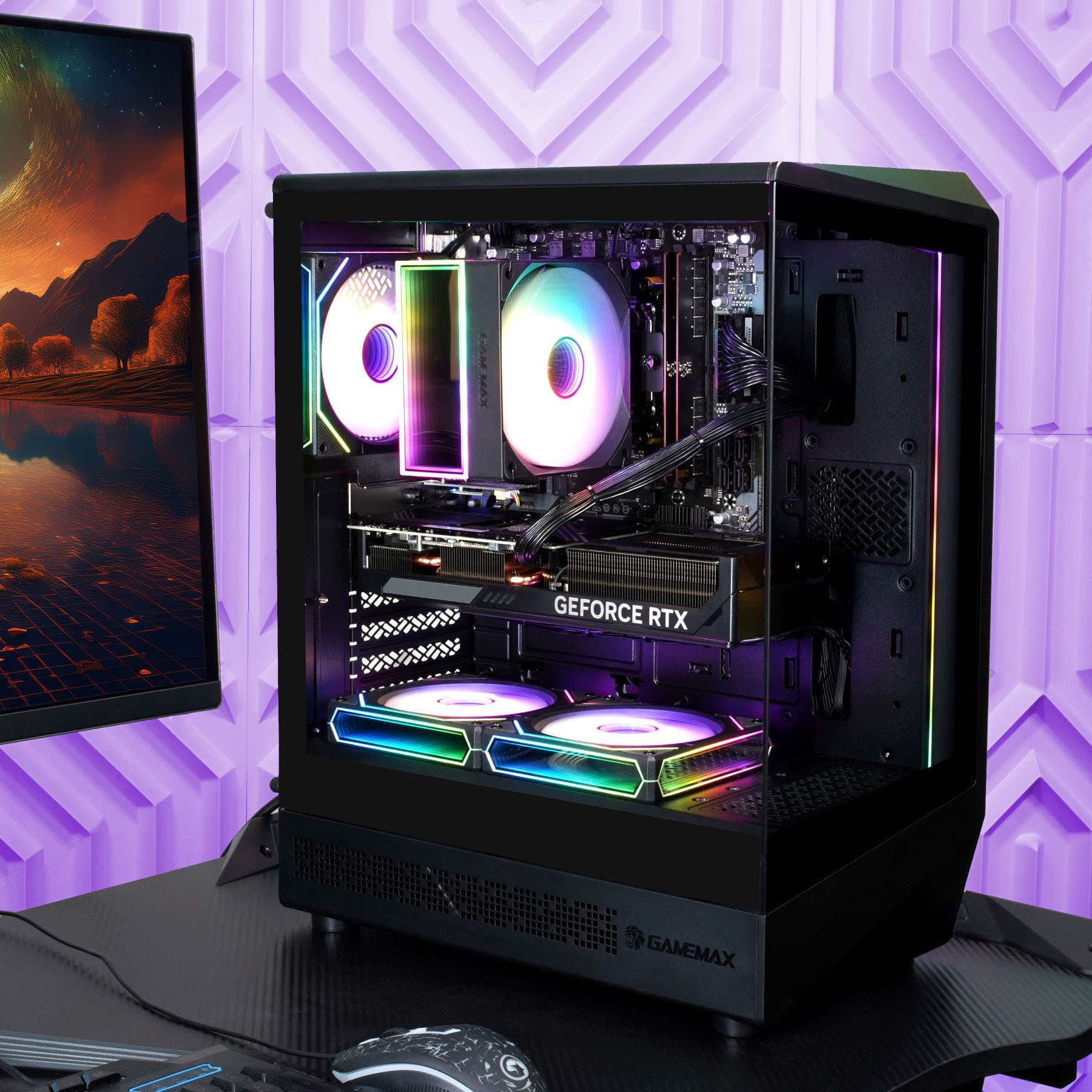 GAMEMAX Gaming-PC »VISTA COC AB 8198 AMD Ryzen 7 9700X 32GB DDR5 1TB SSD RTX 5070Ti« Windows 11, DDR5 RAM