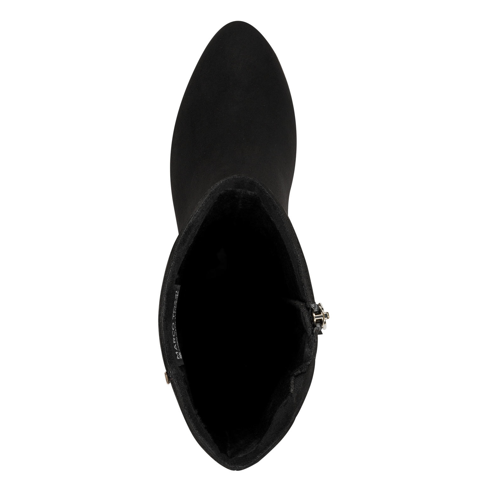MARCO TOZZI by GMK Stiefel  Blockabsatz, Langschaftstiefel mit edlem Logo-Schmuckelement