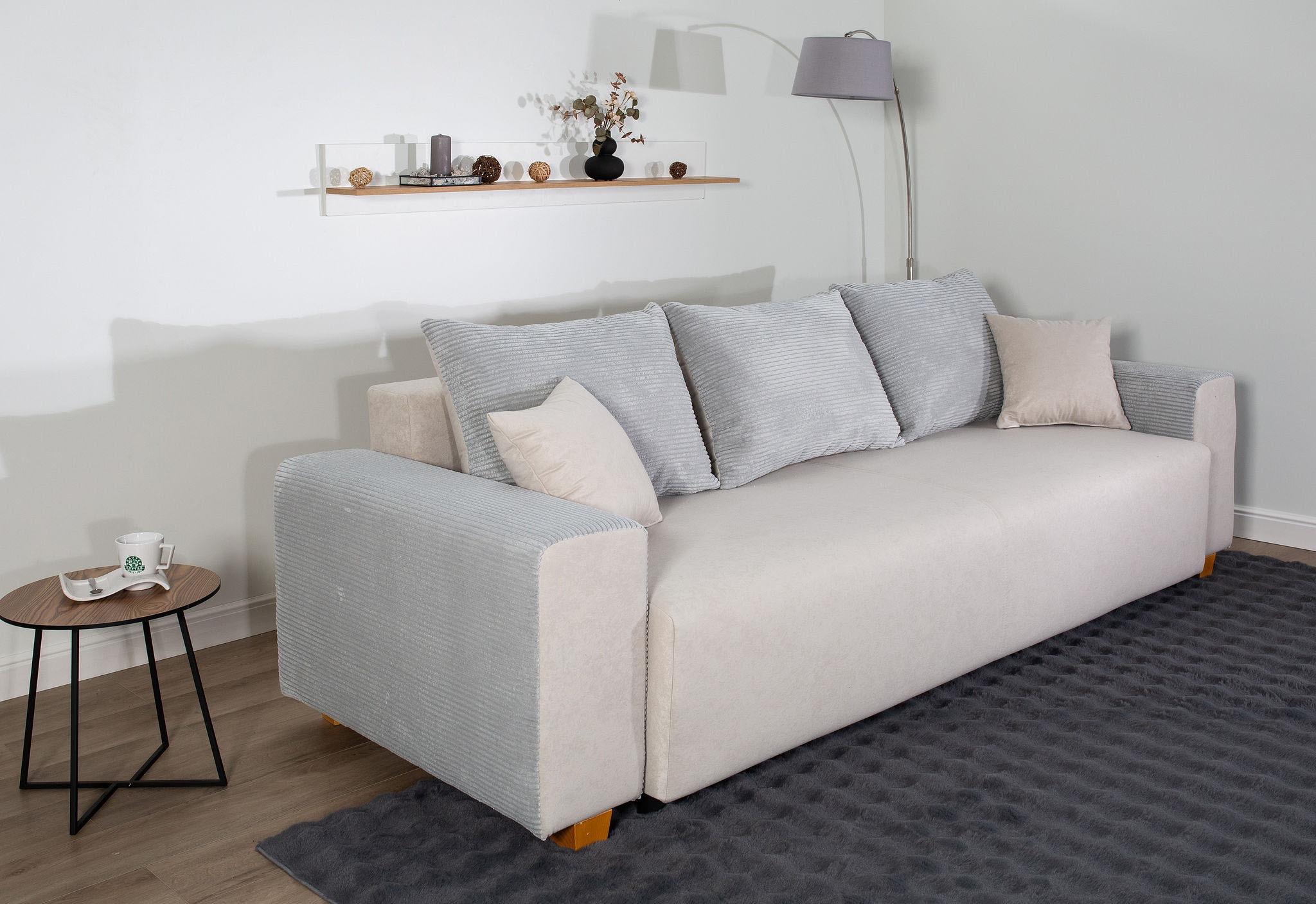 COLLECTION AB Schlafsofa »Yves, Liegefläche (B/T): 142/194 cm«, inkl. Bettfunktion, Bettkasten, Federkern & Zierkissen