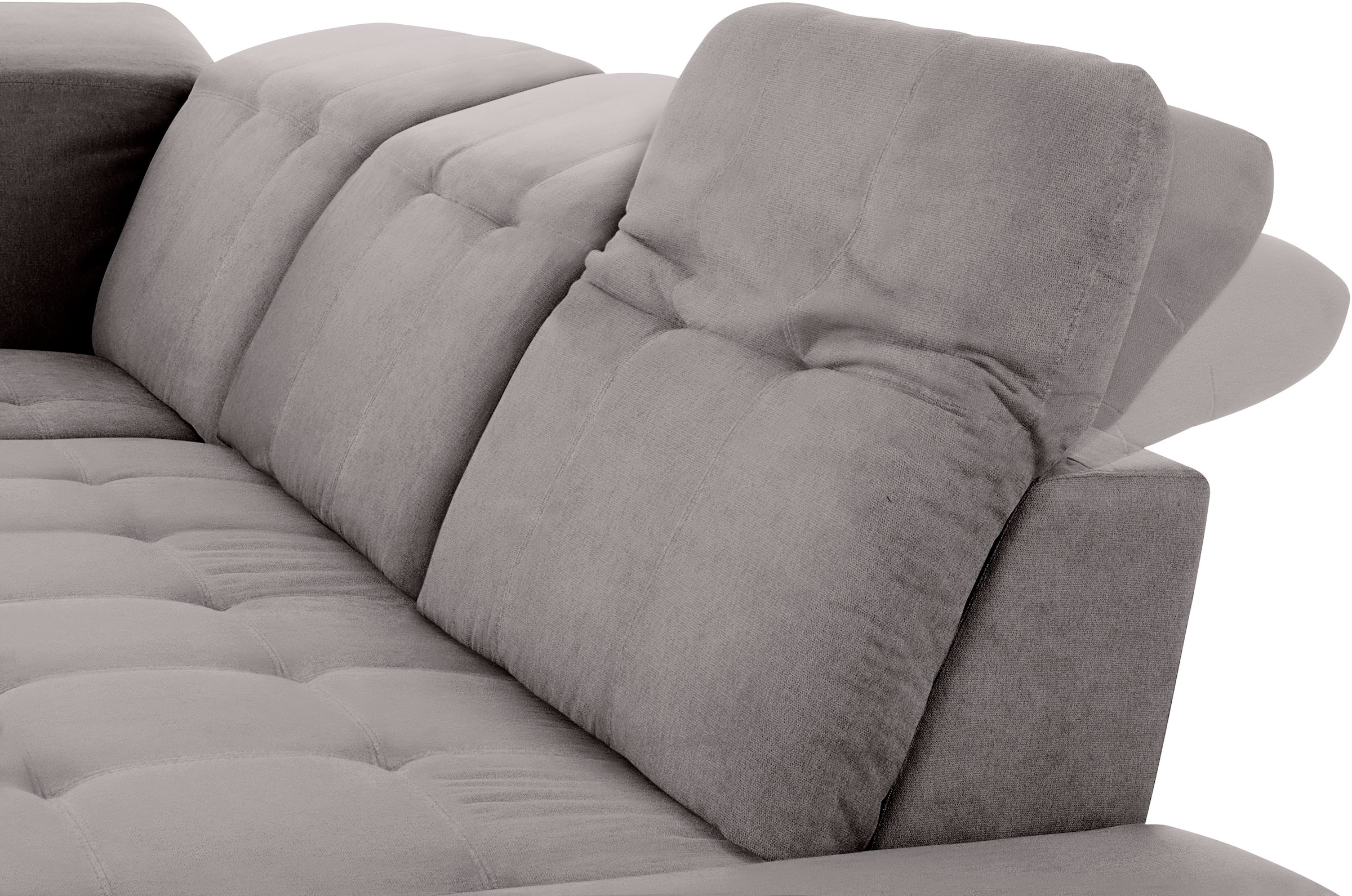 COTTA Ecksofa »Holiday L-Form mit Sitztiefen-, Armteil- und Kopfteilverstellung«, wahlweise mit Bettfunktion & Bettkasten
