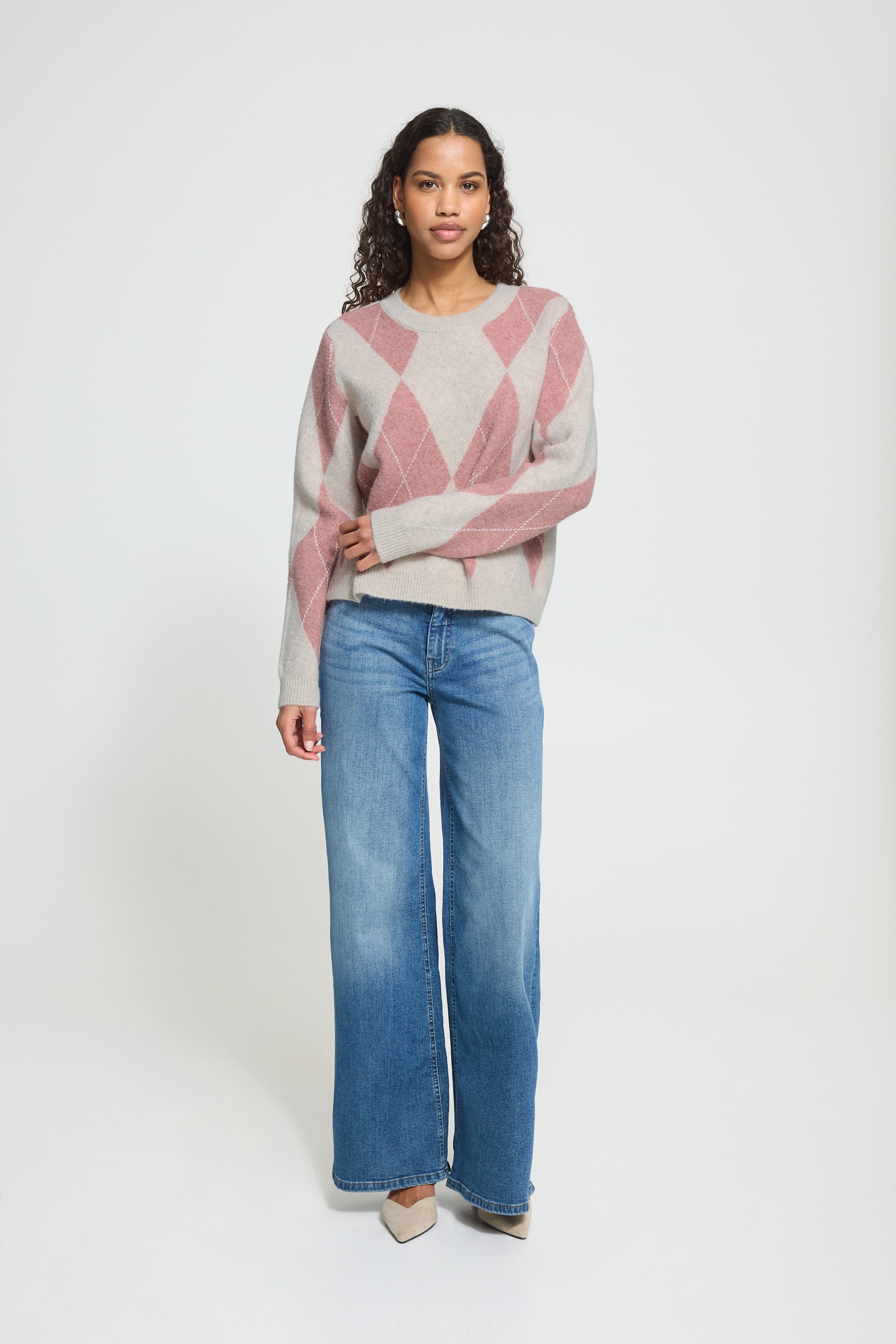 Ichi Strickpullover »Damen Langarm IHFENSTER«