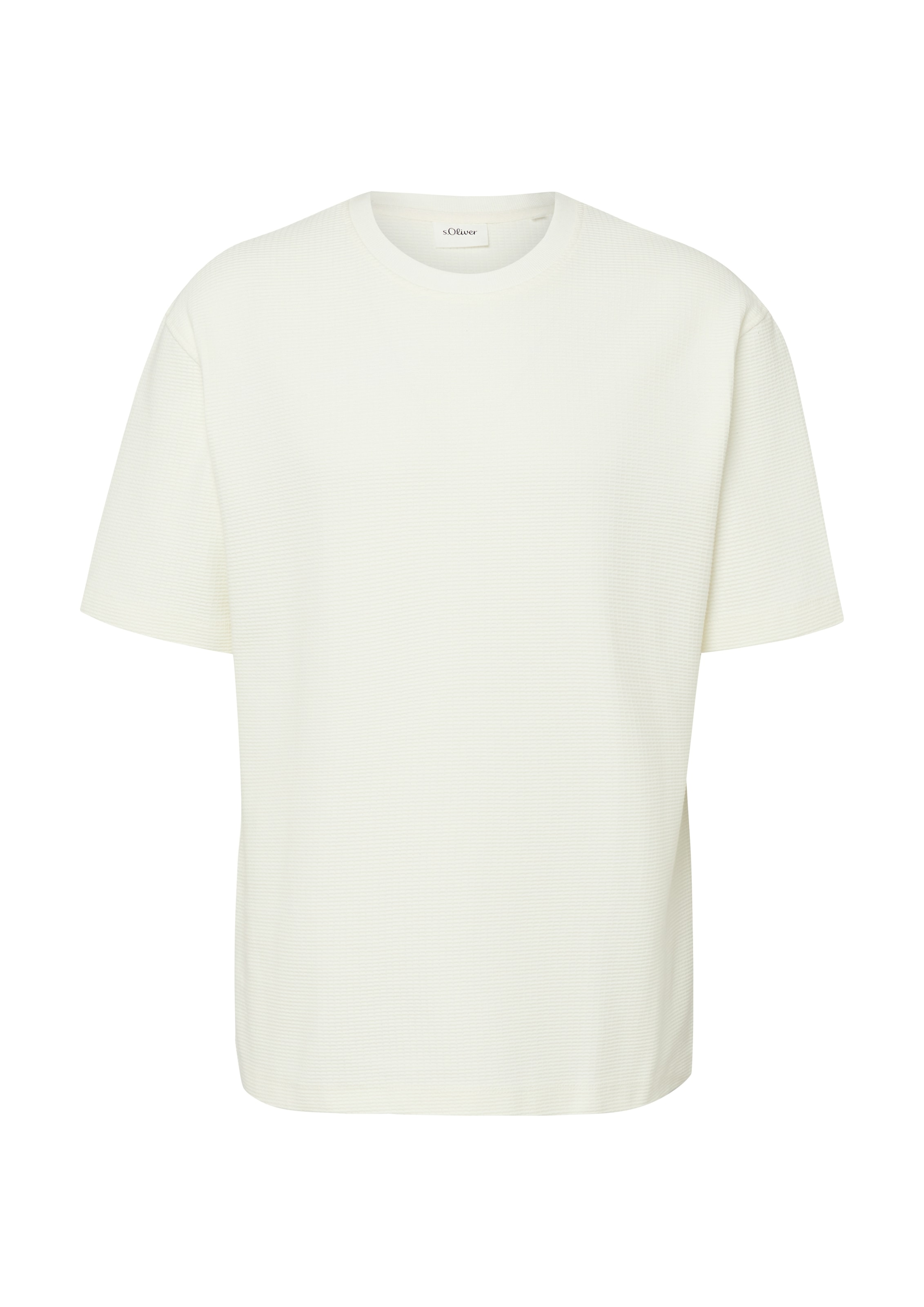 s.Oliver Rundhalsshirt Sommershirt, unifarben