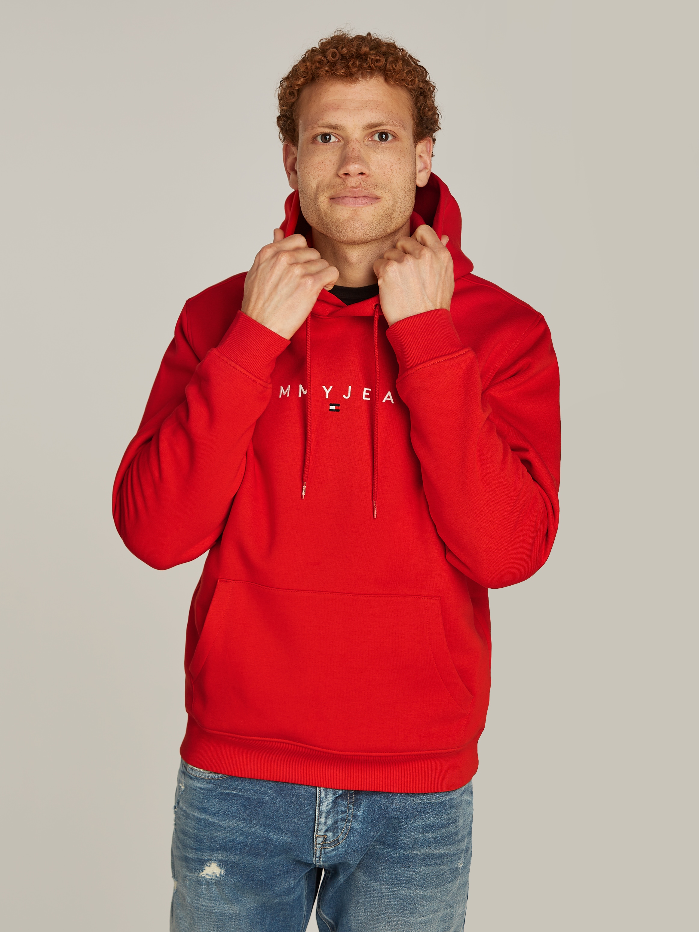 Kapuzensweatshirt »TJM REG LINEAR LOGO HOODIE EXT«, hoher Tragekomfort, Große Größen