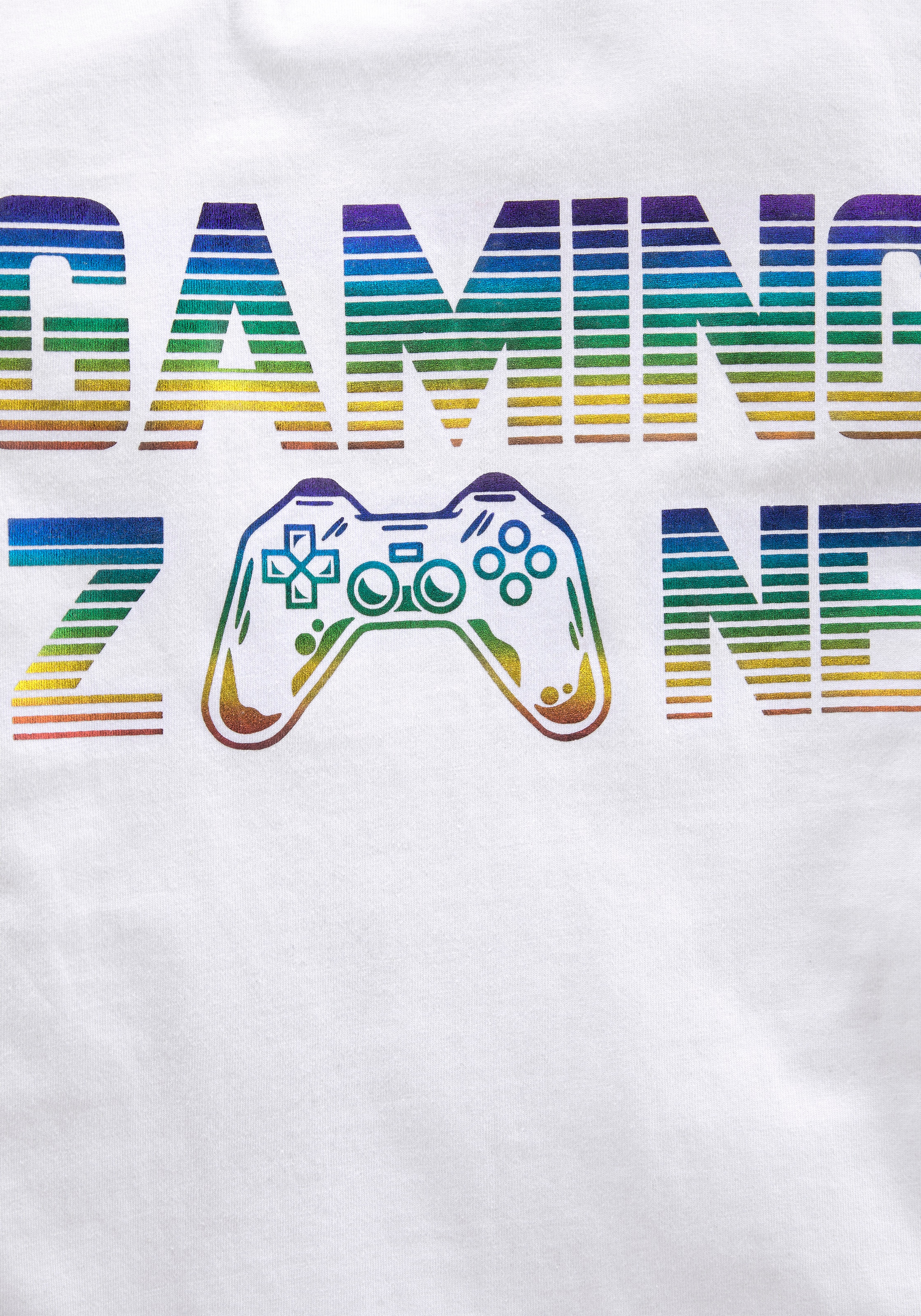 KIDSWORLD T-Shirt »GAMING ZONE«, Kurzarm, Basic-Passform, bedruckt, Rundhalsausschnitt