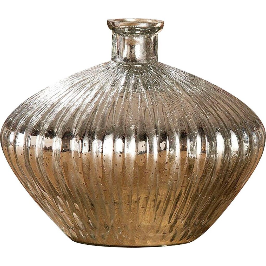 GILDE Tischvase »Plata«, Glas Ovale Vase