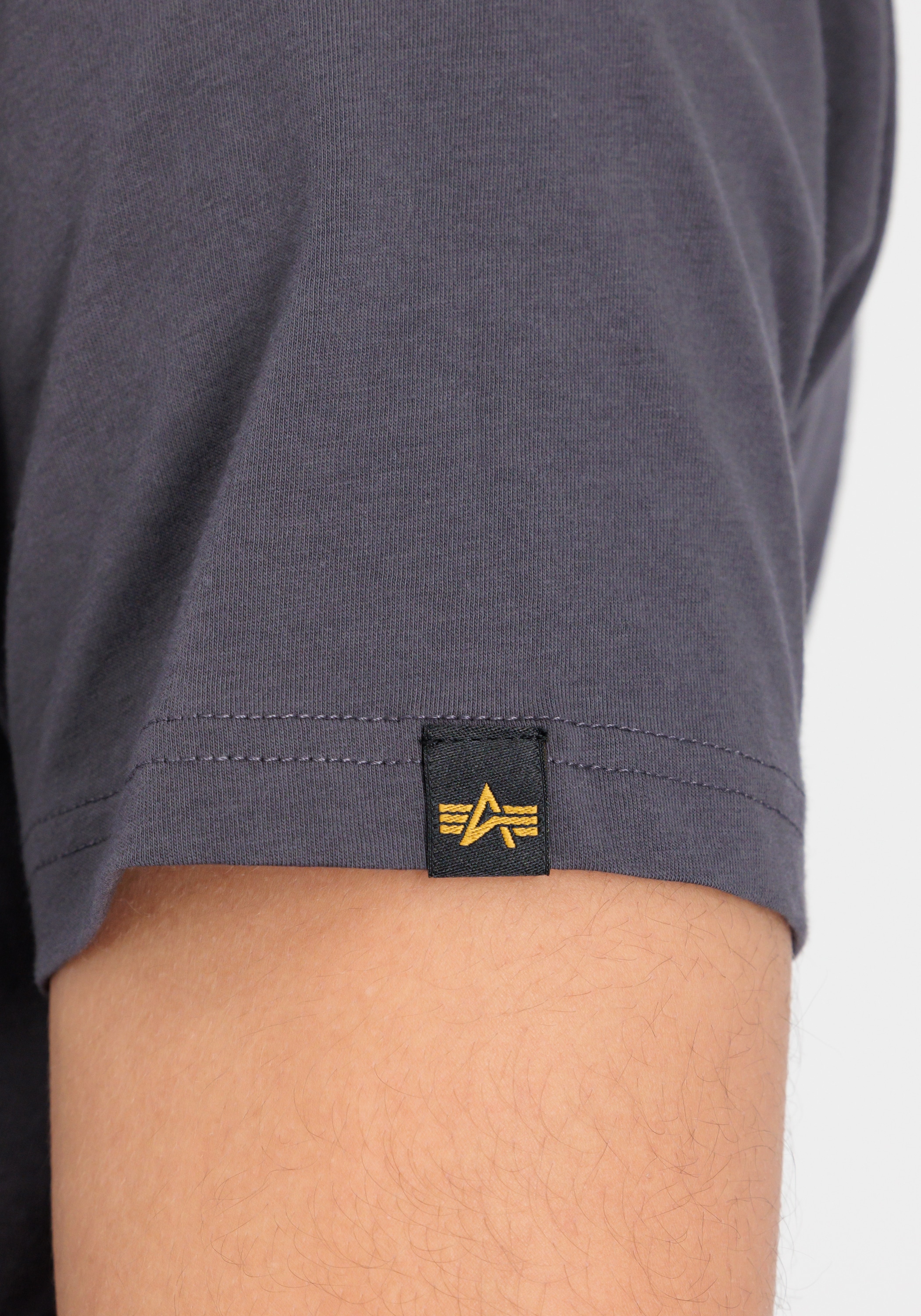 Alpha Industries T-Shirt »Alpha Industries Men - T-Shirts Basic T-Shirt BL Rubber«