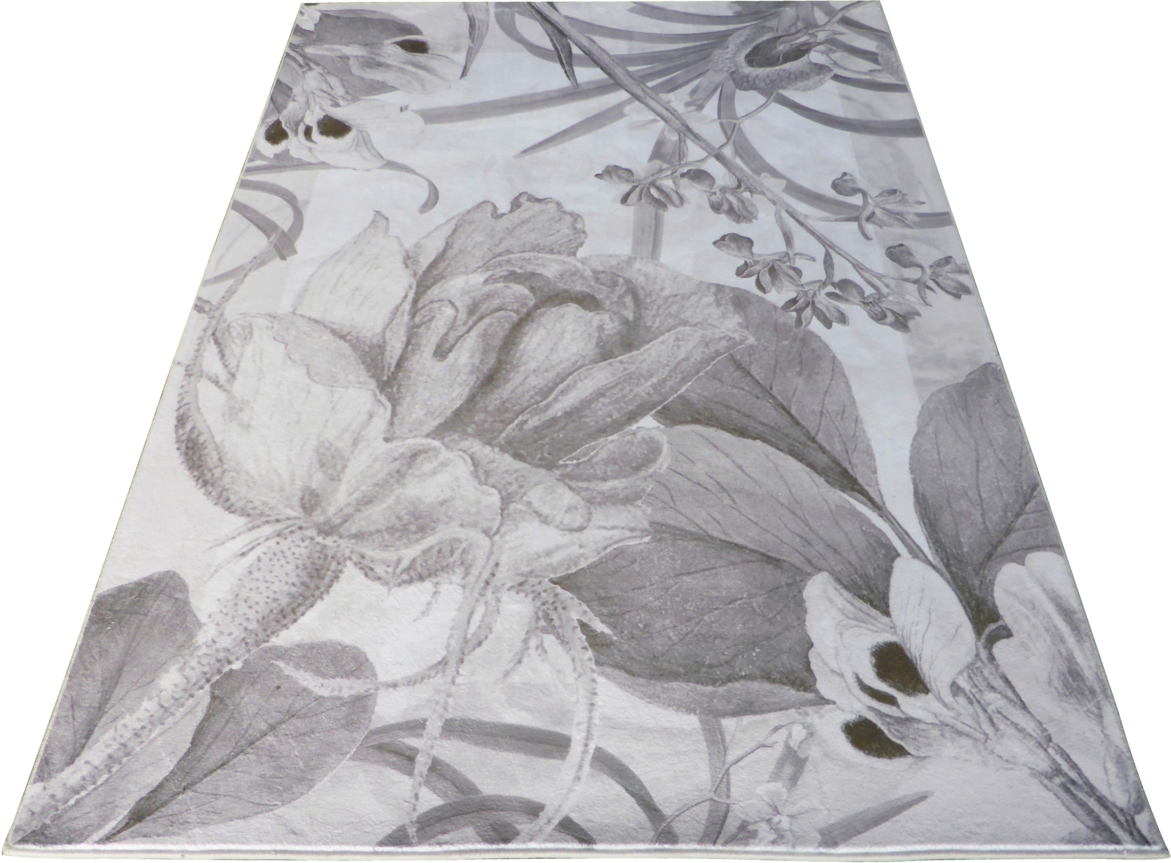 Guido Maria Kretschmer Home&Living Teppich »Magnolia«, rechteckig, auch als Wandteppich anwendbar, weich, flach, Wohnzimmer, Schlafzimmer