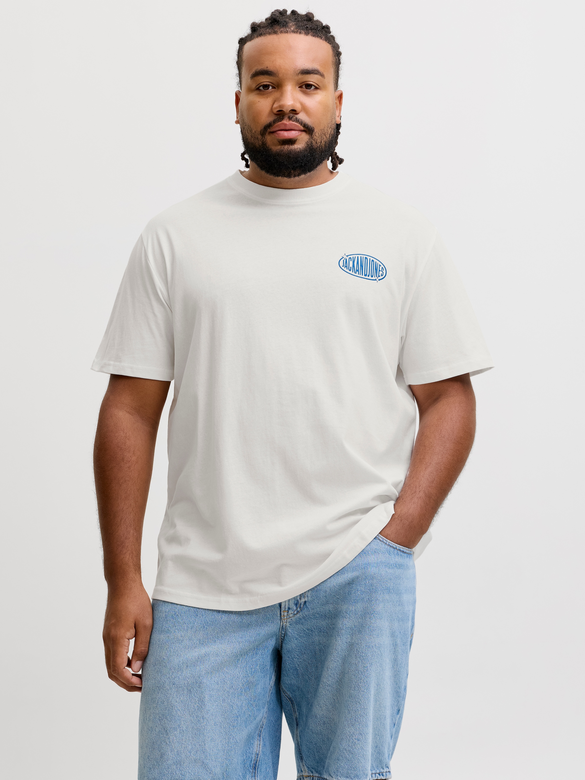 Jack & Jones PlusSize T-Shirt »JJLEGACY TEE SS CREW NECK PLS« Baumwolle, locker geschnitten