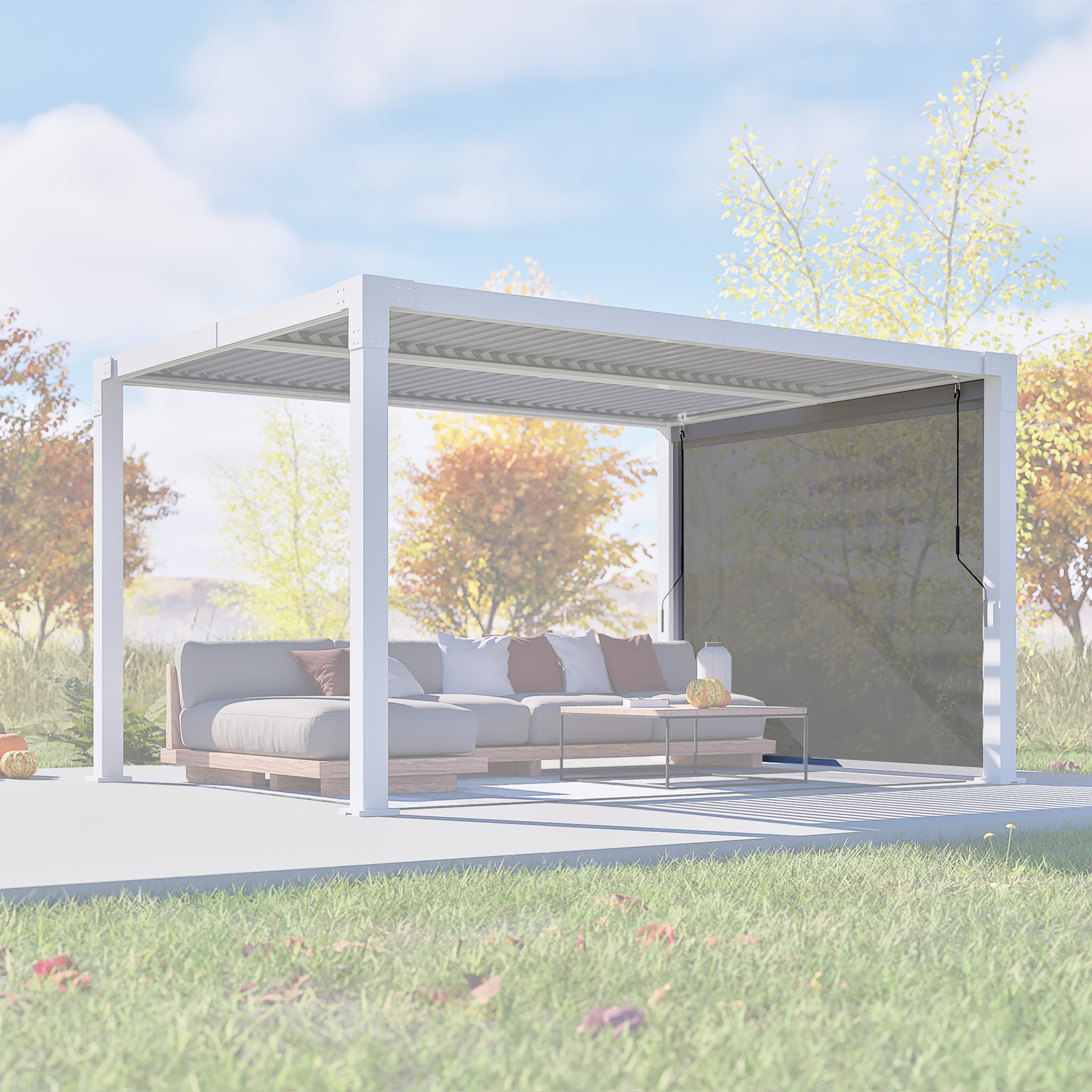 Sojag Pavillonseitenteil »Hana Seitenteil 13 Grau« Zubehör für Pavillon Hana 1013