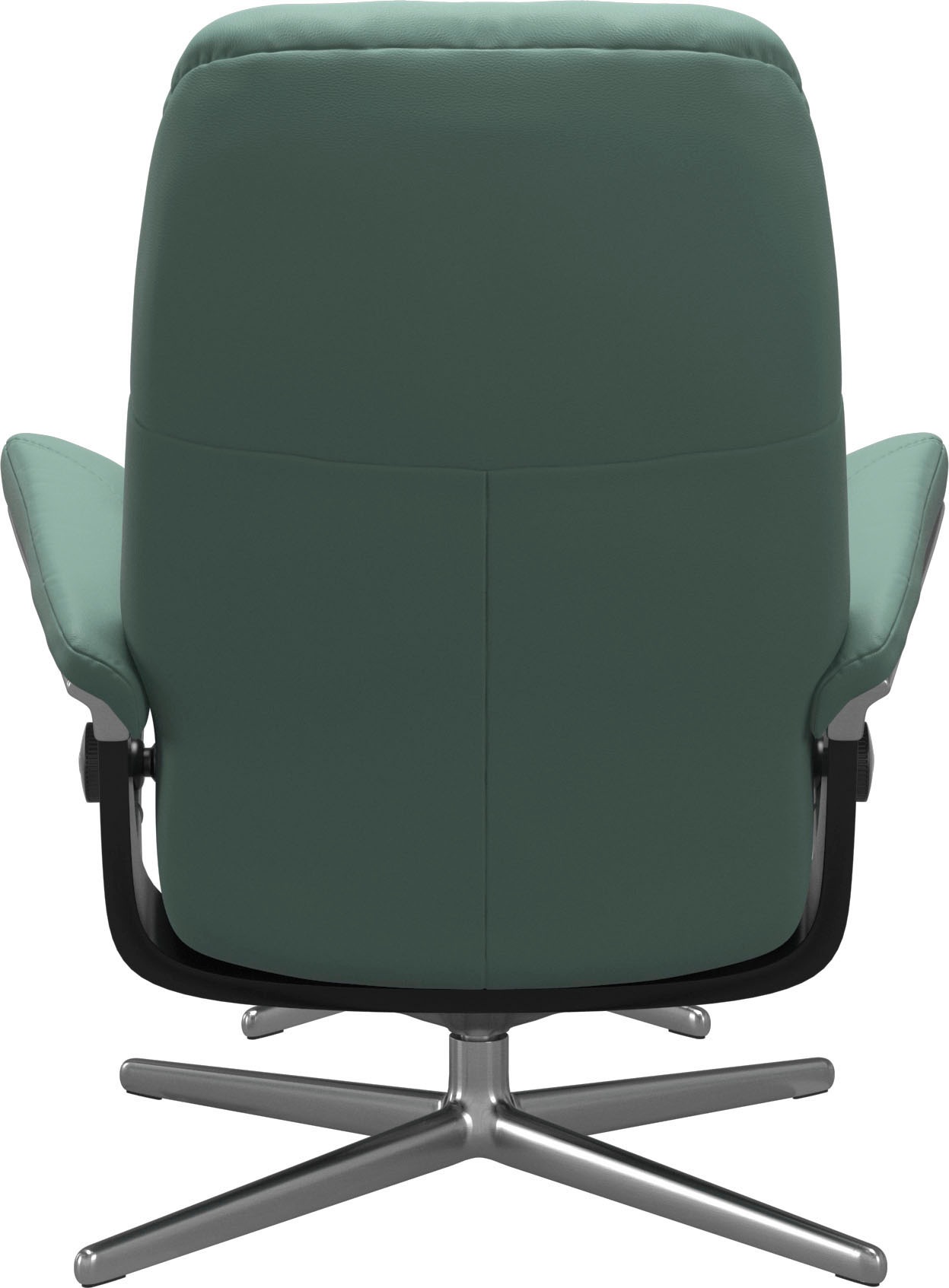 Stressless® Relaxsessel »Consul«, (Set, Relaxsessel mit Hocker), mit Hocker, mit Cross Base, Größe S, M & L, Holzakzent Schwarz
