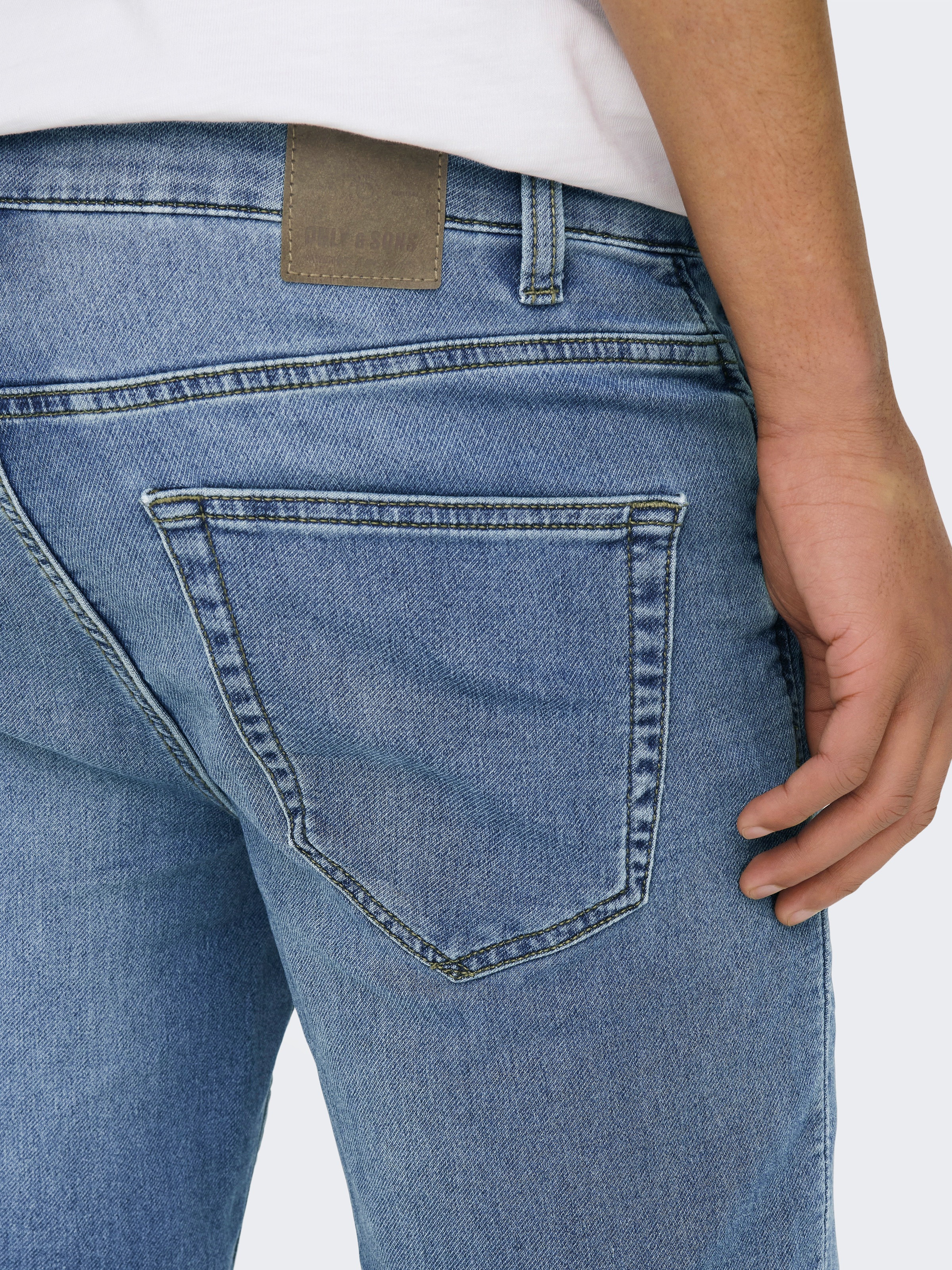 ONLY & SONS Jeansshorts »ONSPLY LIGHT BLUE 5189 SHORTS DNM NOOS«