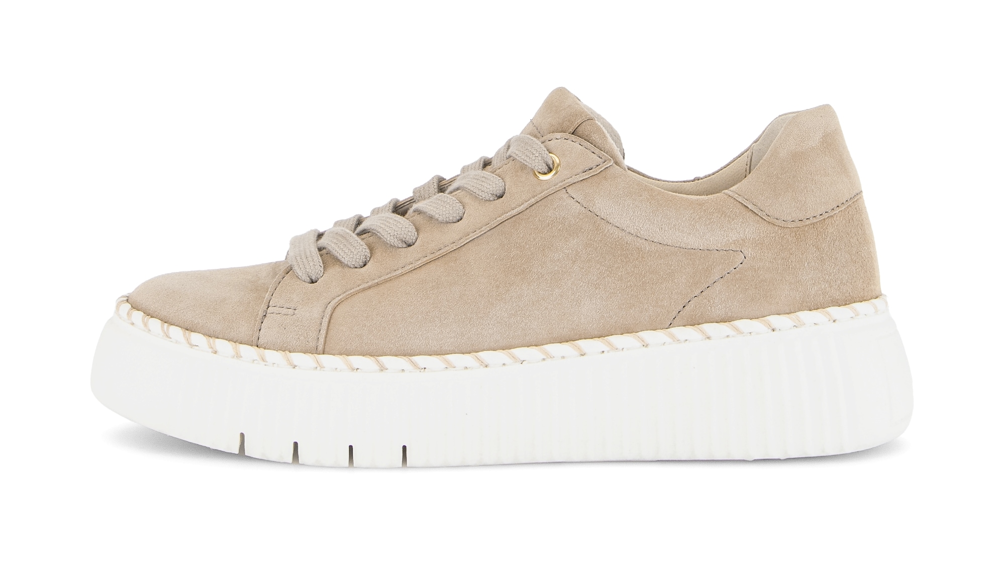 Gabor Plateausneaker  , Freizeitschuh, Halbschuh, Schnürschuh mit Kontrast-Rahmennaht