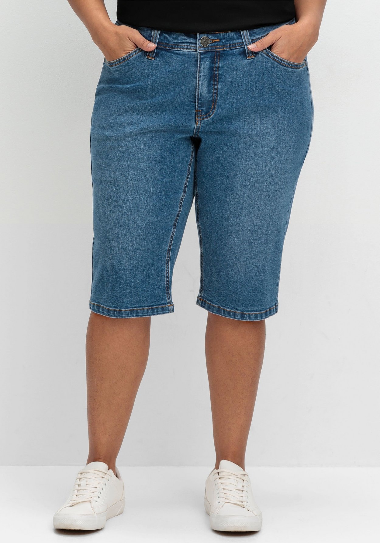 Sheego Jeansbermudas »Schmale Jeans-Bermuda im Curvy-Schnitt VERENA«