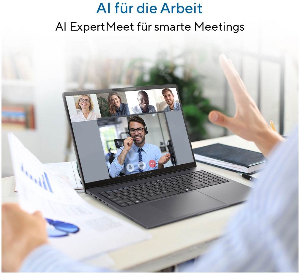 Asus Business-Notebook »ExpertBook B3 B3605CCA-MB1317X« 40,6 cm / 16 ″ Intel Core Ultra 5 Intel Graphics 512 GB SSD