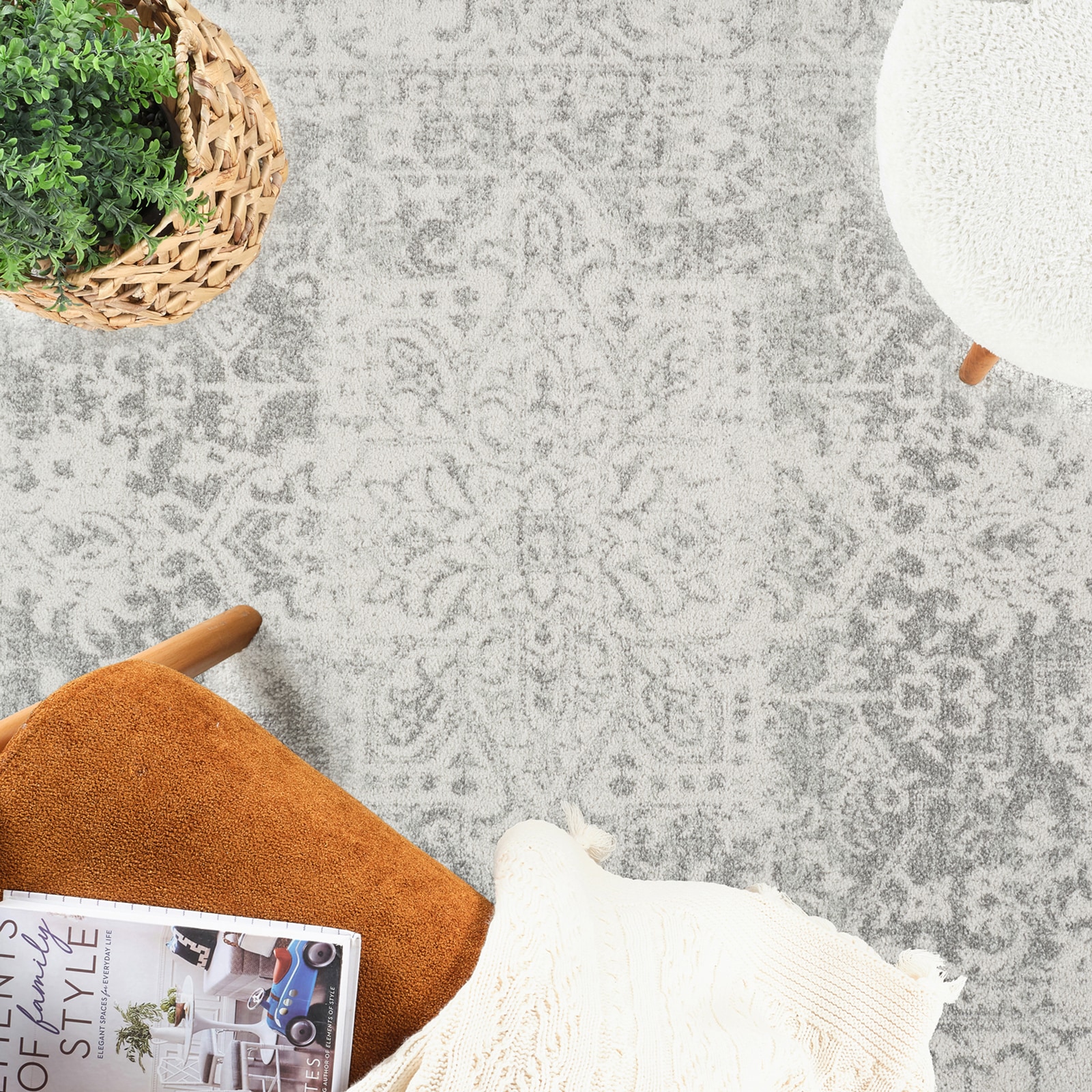 Livabliss Teppich »SYRACUSA, 275x200 cm« oval 11 mm Höhe Vintage Orientteppich, Traditional Kurzflor Boho Wohnzimmerteppich