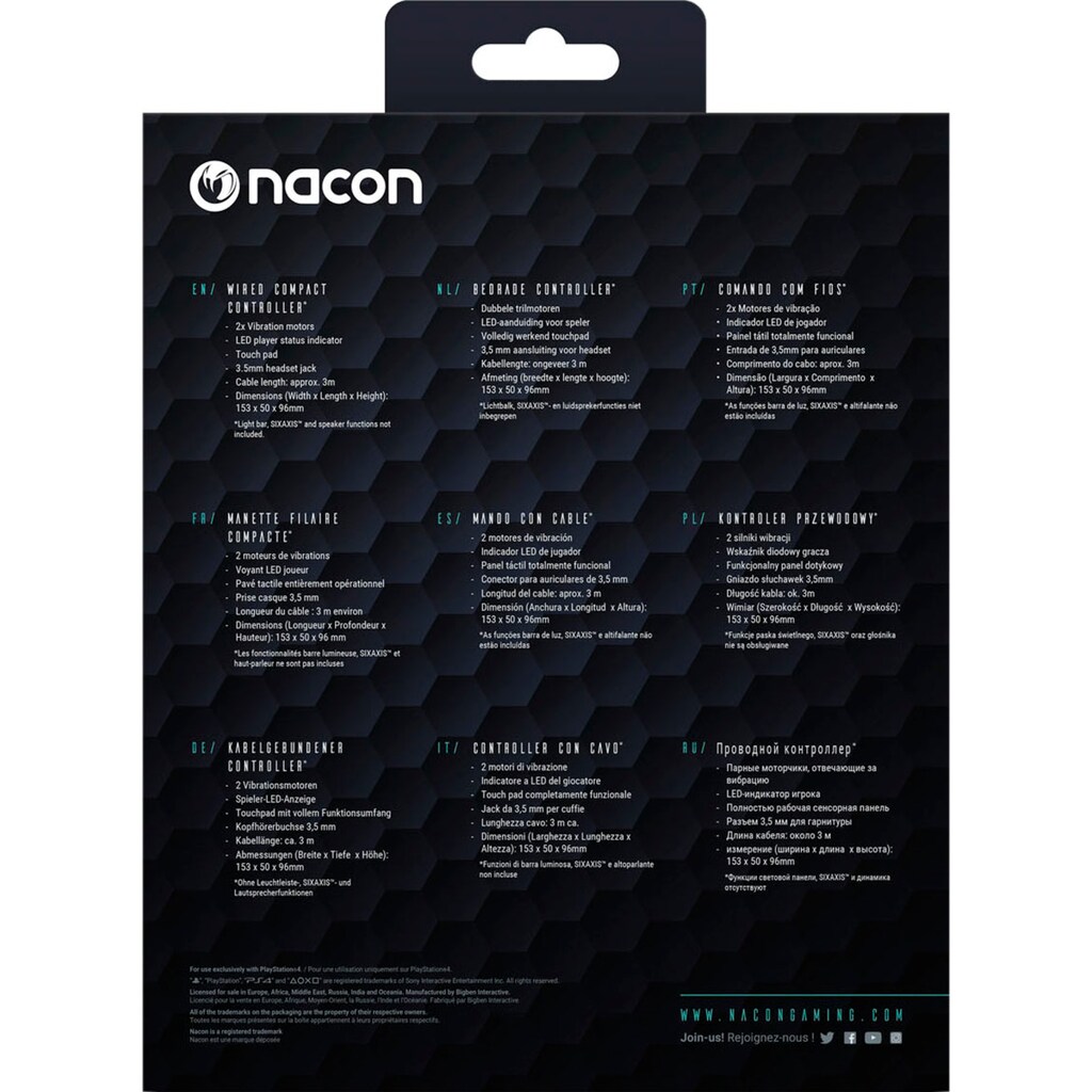 nacon Gaming-Controller »Compact Color Edition PS4«