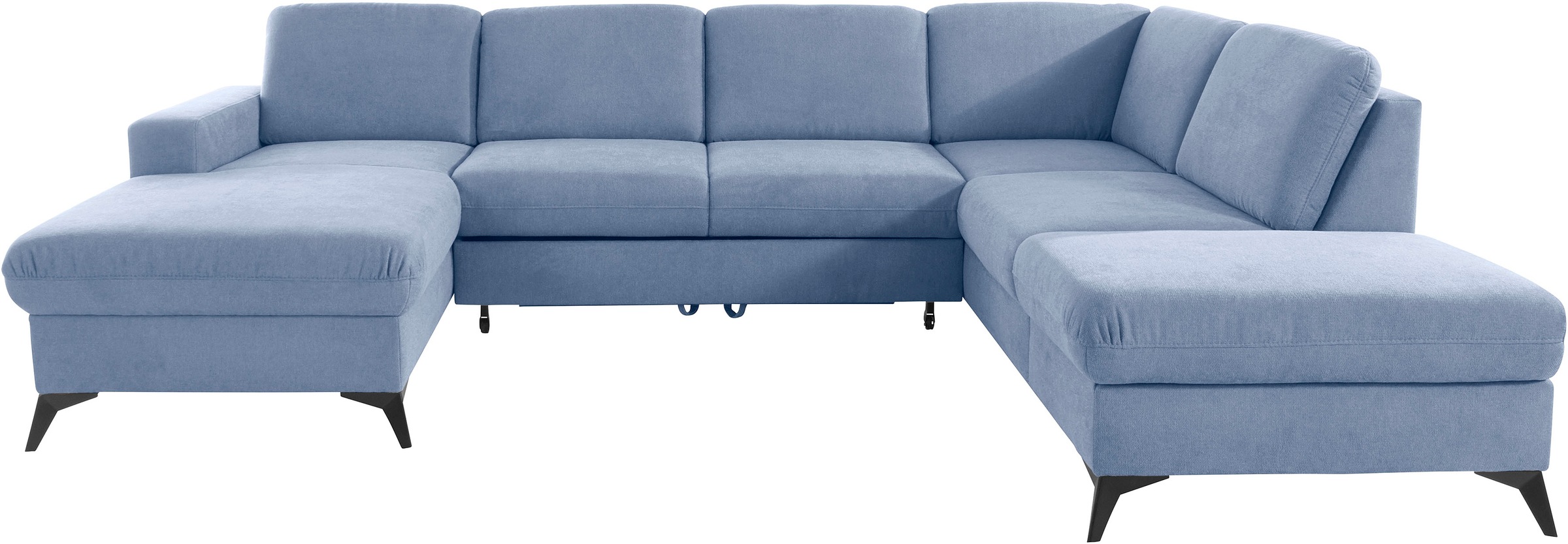 Places of Style Wohnlandschaft »Lolland U-Form«, Wahlweise mit Bettfunktion und Stauraum, auch mit abwischbarem Bezug