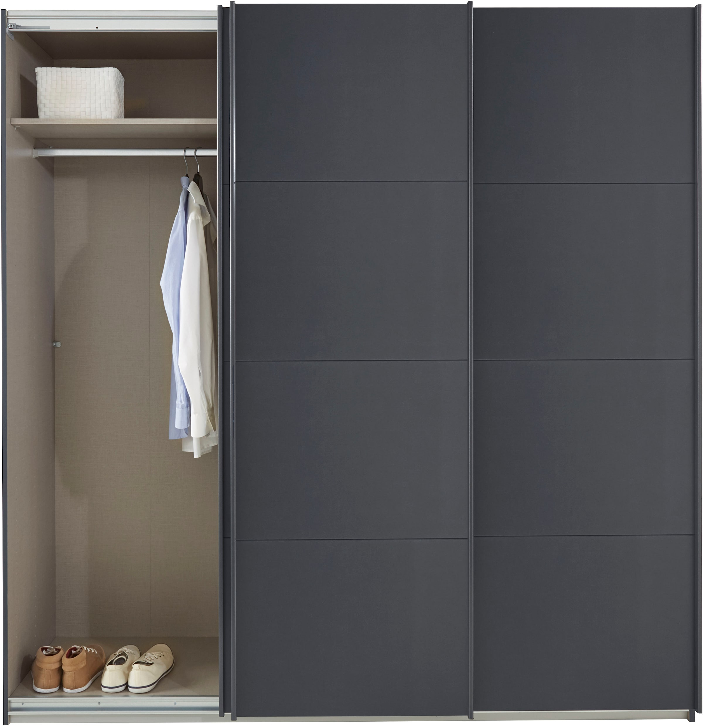 rauch Schwebetürenschrank »Kleiderschrank Schrank Garderobe TOPSELLER OTELI inkl. Inneneinteilung«, mit 3 Innenschubladen sowie zusätzlichen Einlegeböden MADE IN GERMANY