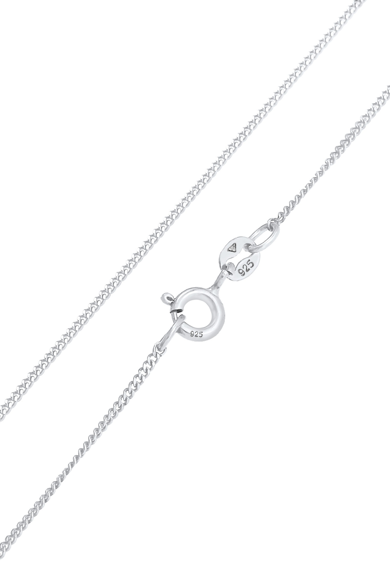 Elli Kette mit Anhänger »Halskette Y-Kette Kreis Plättchen Geo 925 Silber«