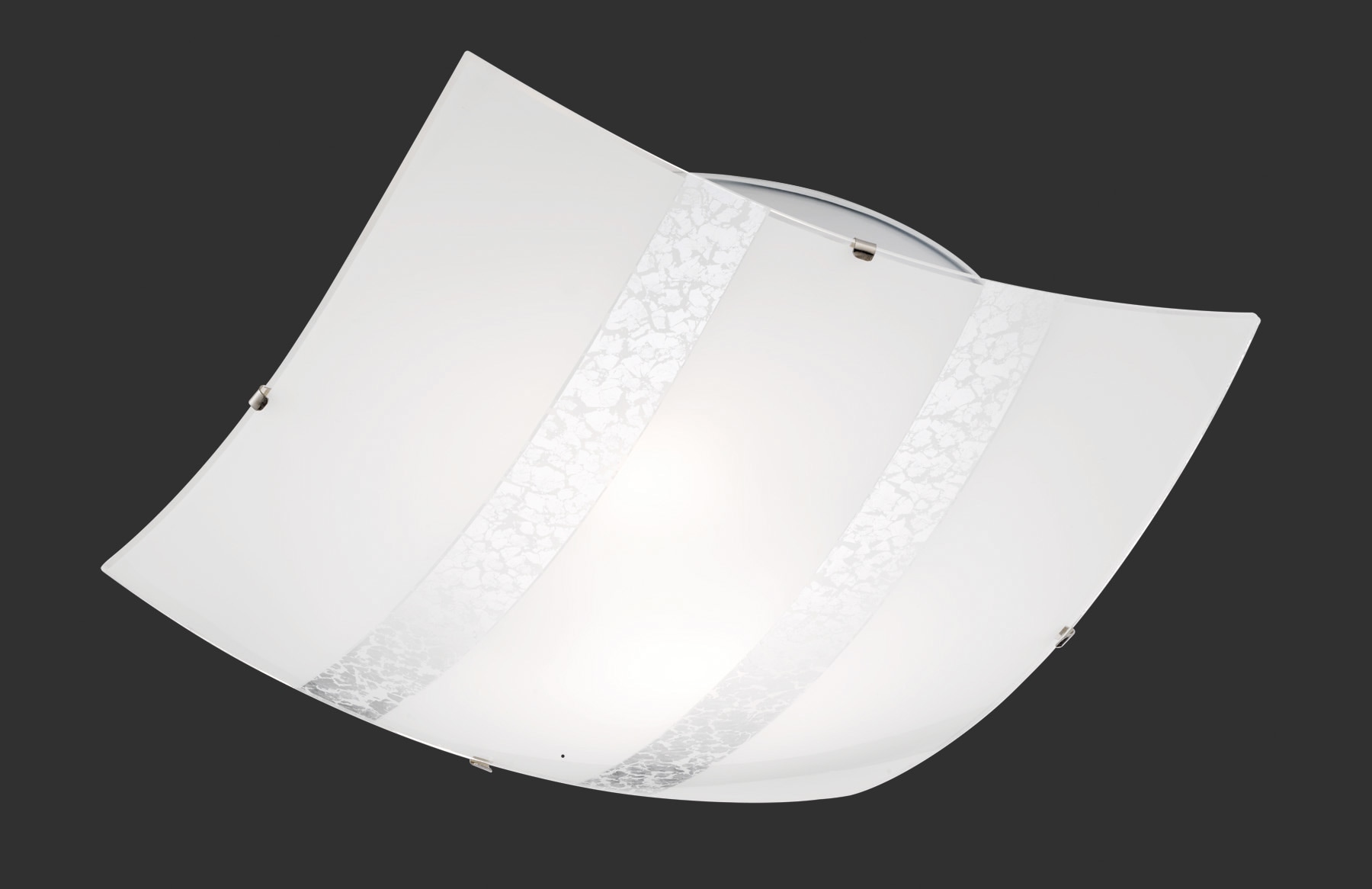 TRIO Leuchten Deckenleuchte Lichtakzente 2 | Garantie flammig-flammig, 3 »Nikosia«, mit Glas schöne durch / klassisches Silberstreifen mit online XXL kaufen Design Jahren