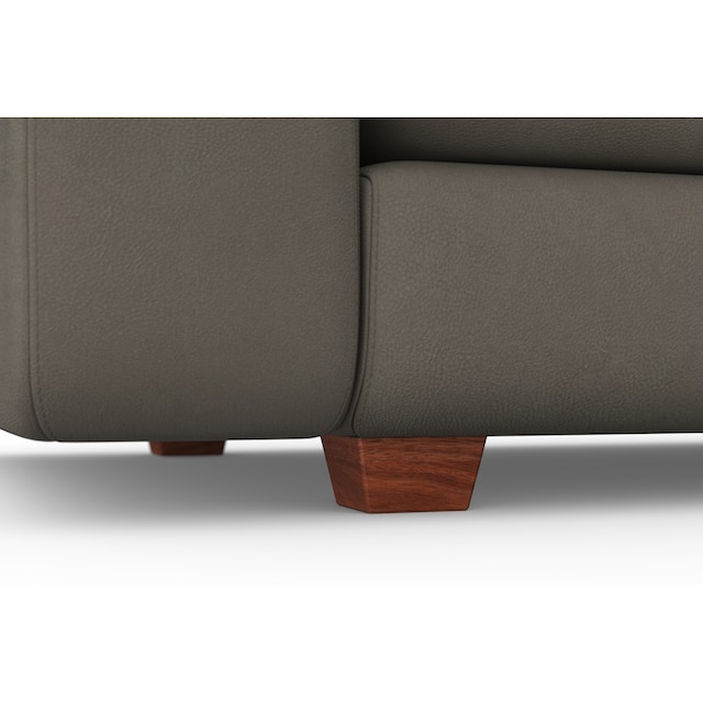 machalke® 4-Sitzer »valentino«, mit breiten Armlehnen, Füße Walnuss, Breite  266 cm, mit GRATIS Ledertasche auf Raten kaufen