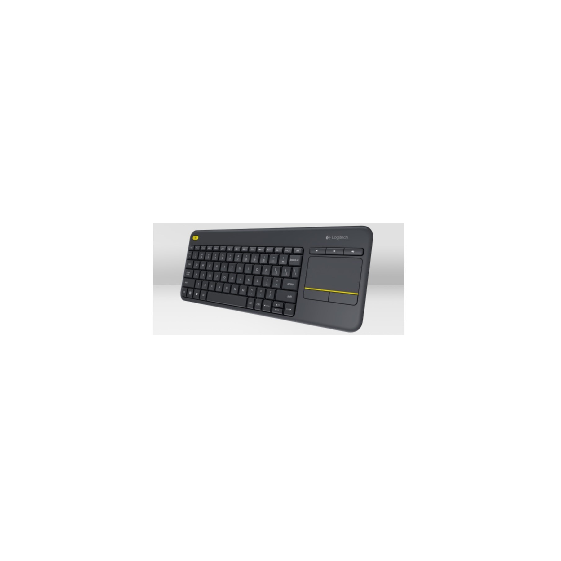 Logitech Tastatur »K400 Plus«, (Touchpad-Fn-Tasten-Lautstärkeregler-Multimedia-Tasten)