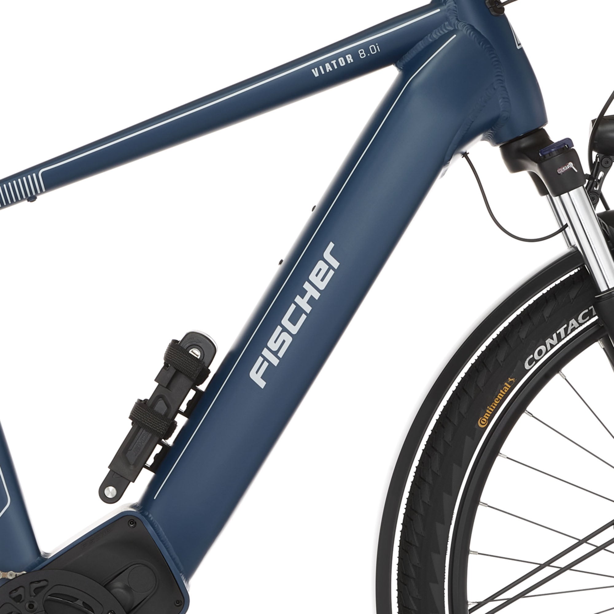 FISCHER Fahrrad E-Bike »VIATOR 8.0I 711 55«, 12 Gang, SX 11-50 Kettenschaltung, (mit Faltschloss), Pedelec, Elektrofahrrad für Damen u. Herren
