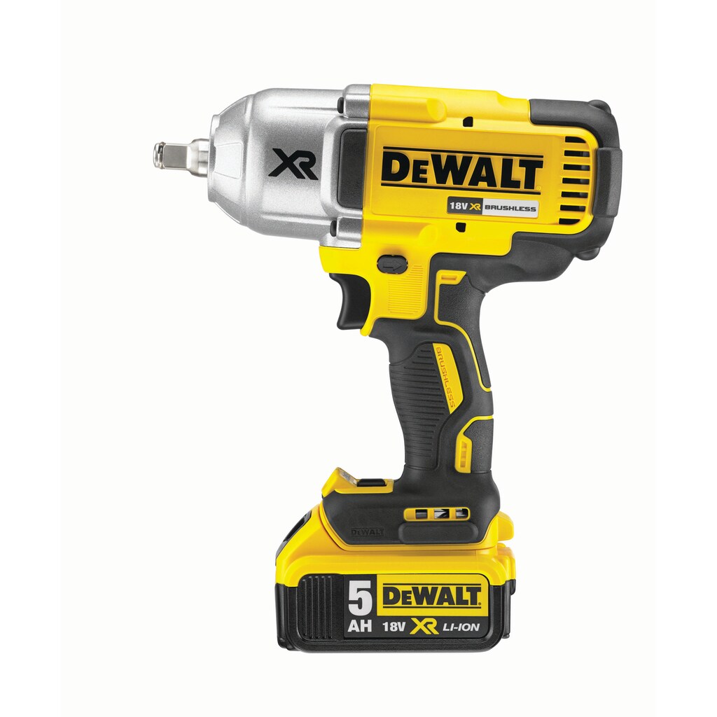 DeWalt Akku-Schlagschrauber »DCF899HP2-QW Akku-Schlagschrauber (bl) 610W, 18V, 1/2" Außenvierkant«, M20, T STAK-Box II, inkl. 2x 5 Ah Akkus und Schnellladegerät