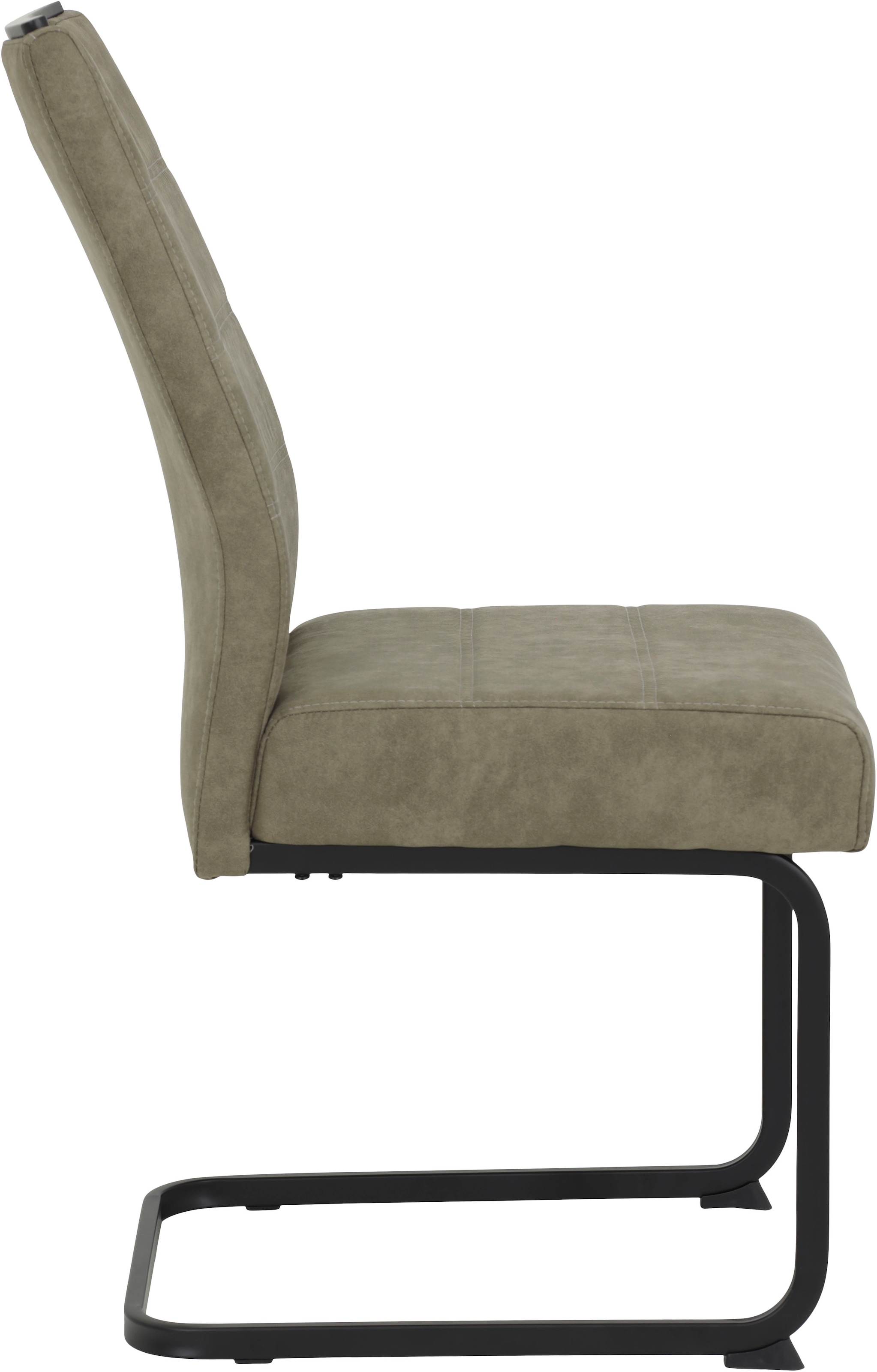 HELA Freischwinger, (Set), 4 St., Microfaser VINTAGE-Polyester, Freischwinger, XL Sitzbreite, Griff, Vintage Optik, 140kg belastbar