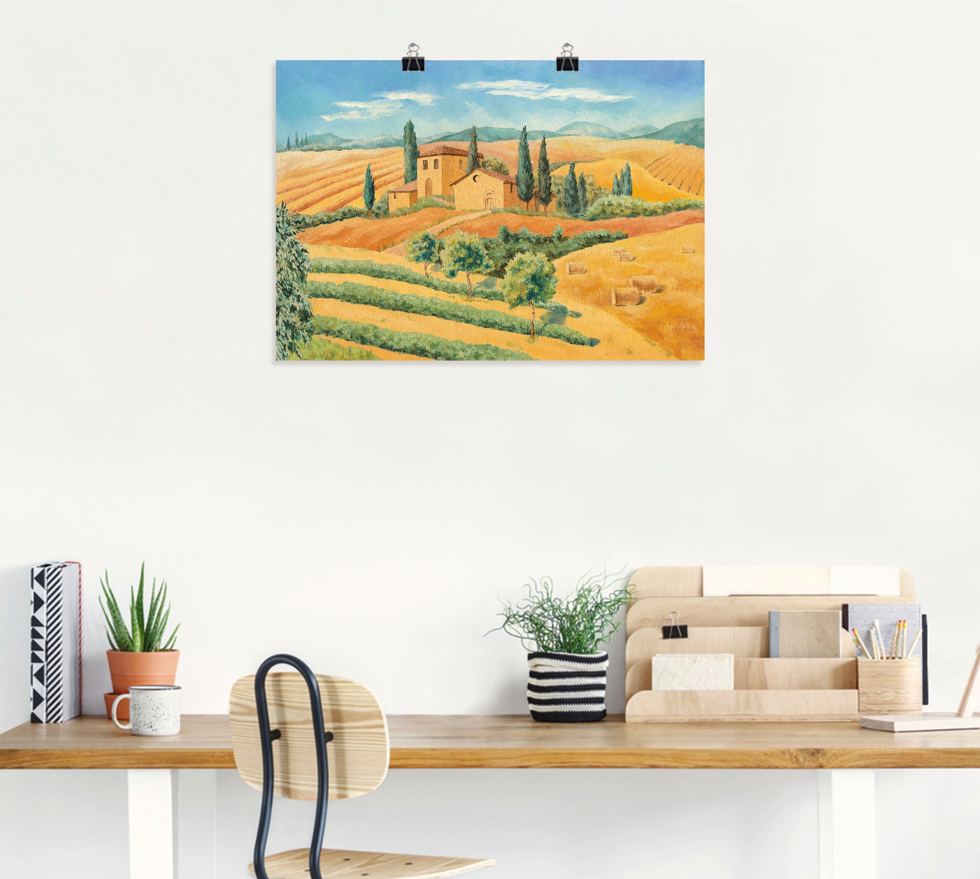 Artland Wandbild »Toskanalandschaft III«, Europa, (1 St.), als Alubild, Leinwandbild, Wandaufkleber oder Poster in versch. Größen