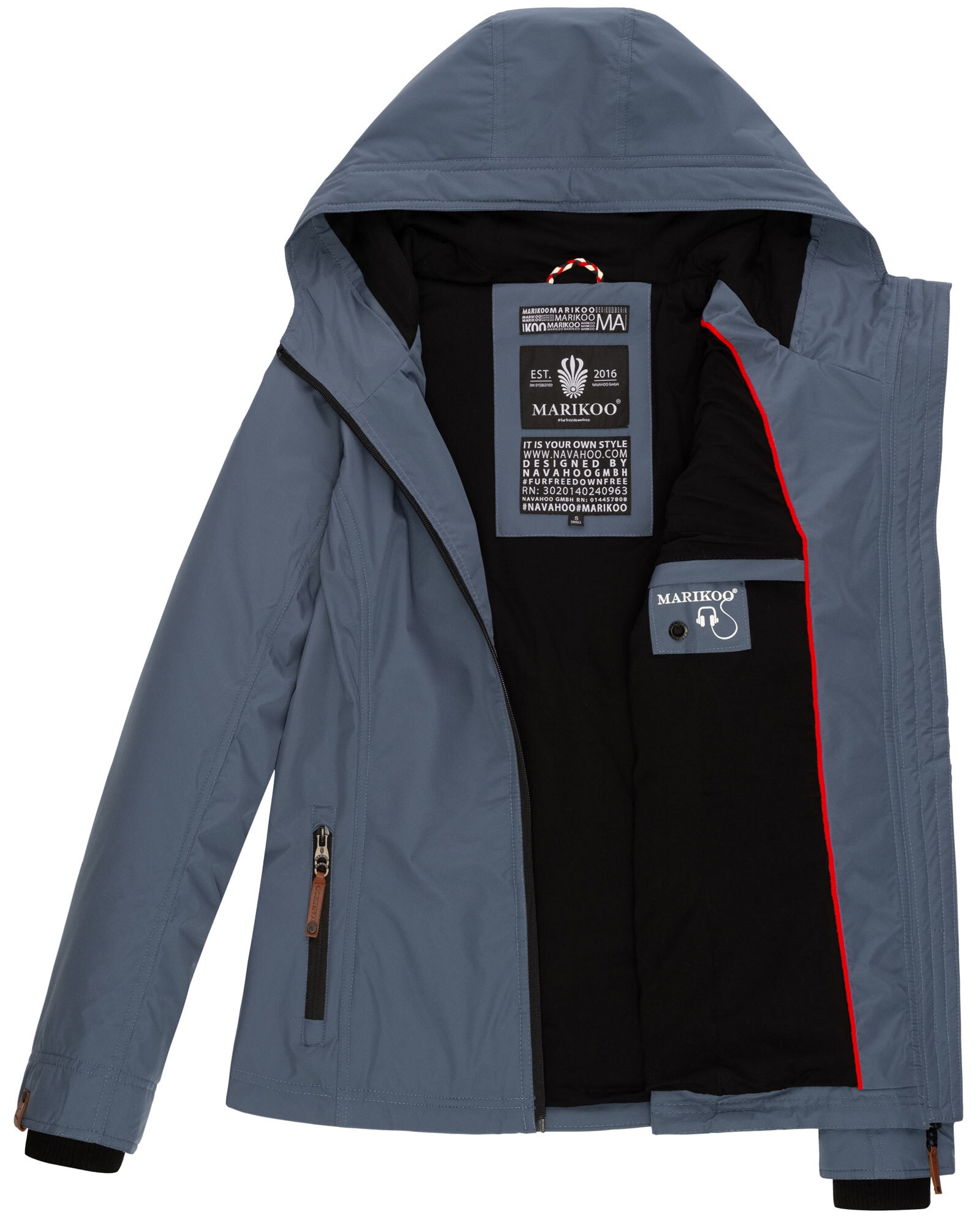 Marikoo Outdoorjacke »Marikoo Brombeere Damen Jacke B862«