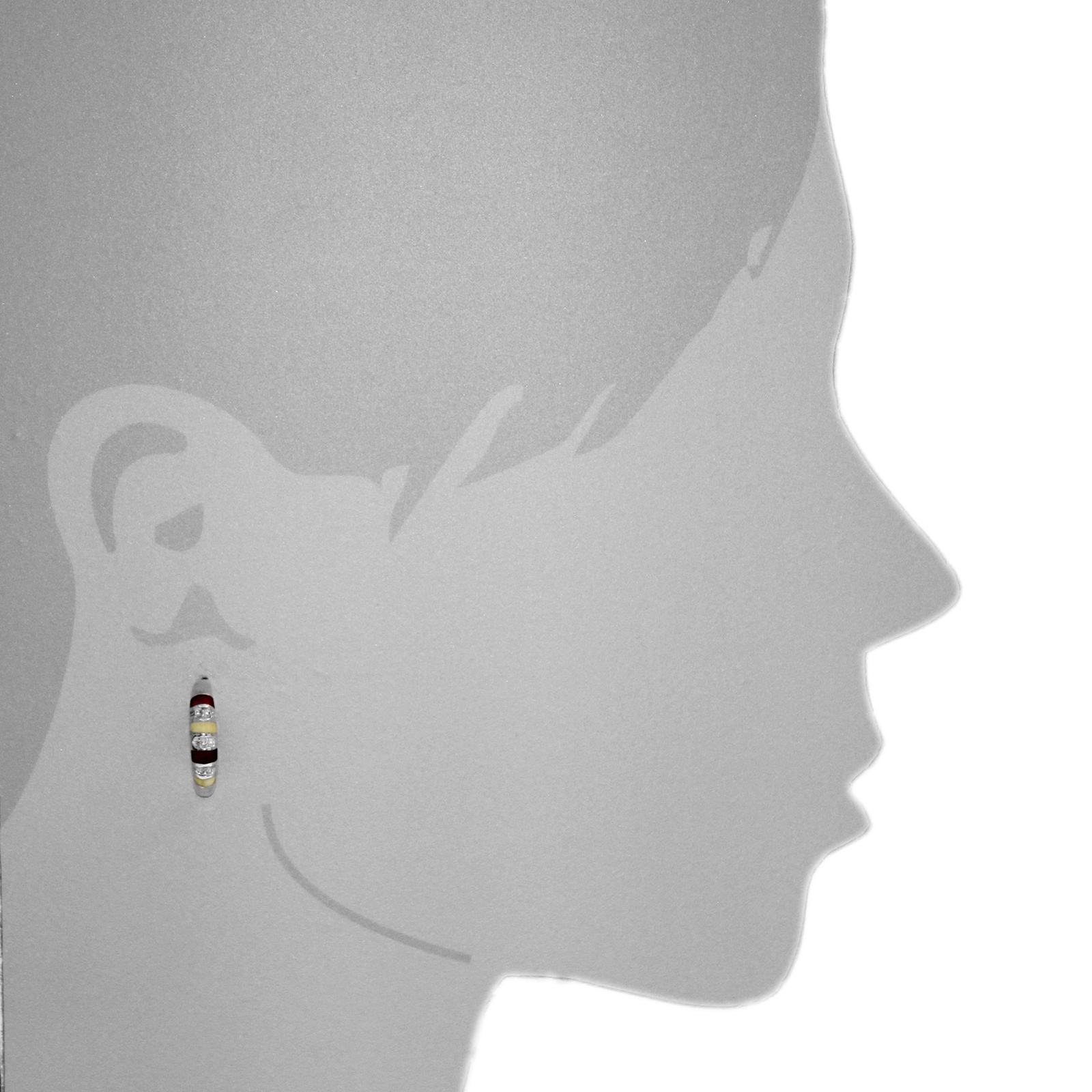 OSTSEE-SCHMUCK Paar Ohrstecker »- Bente - Silber 925/000 - Bernstein«