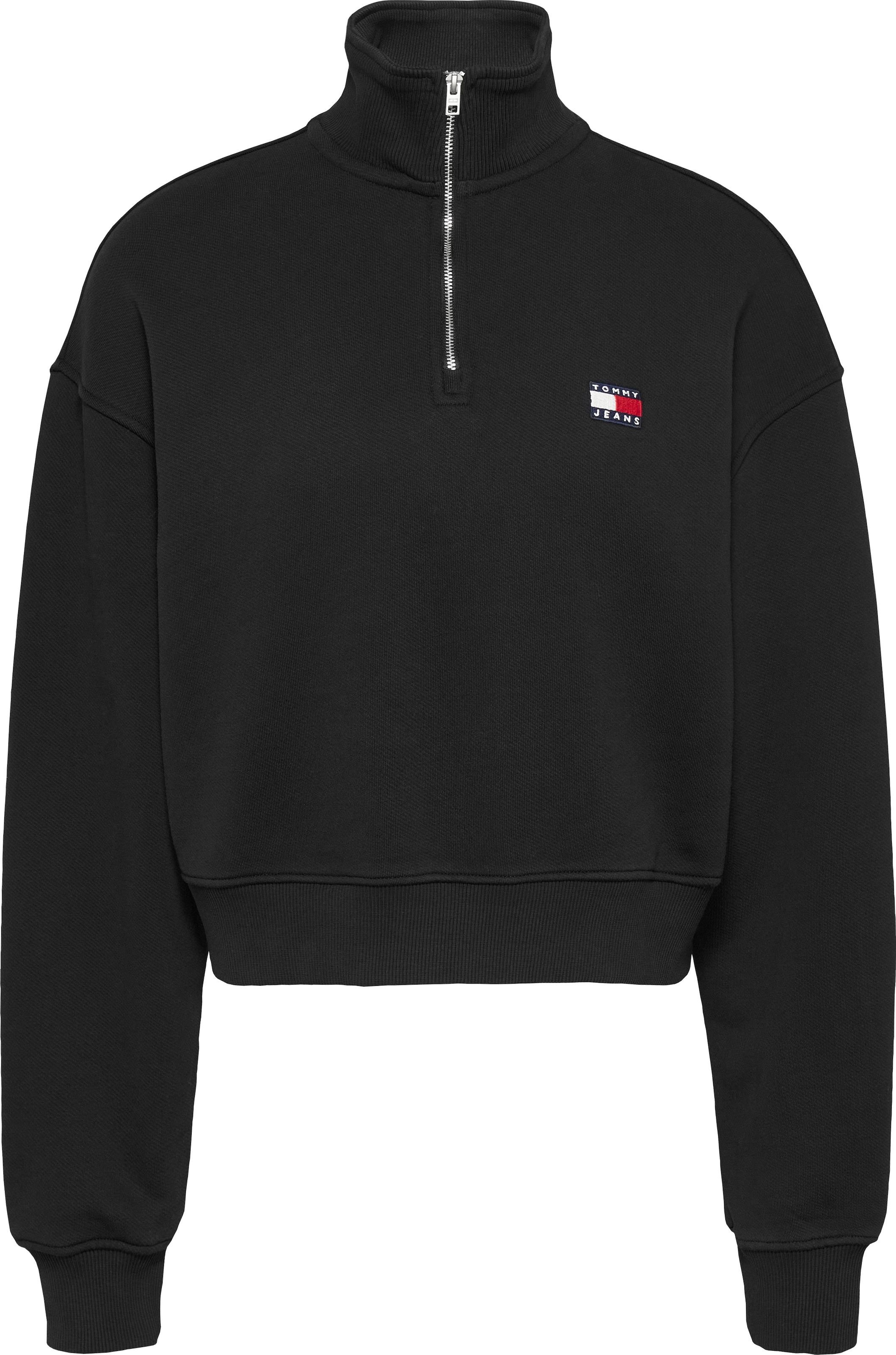 Tommy Jeans Sweatshirt »TJW BXY CRP BADGE 1/4ZIP«, mit Logo-Badge