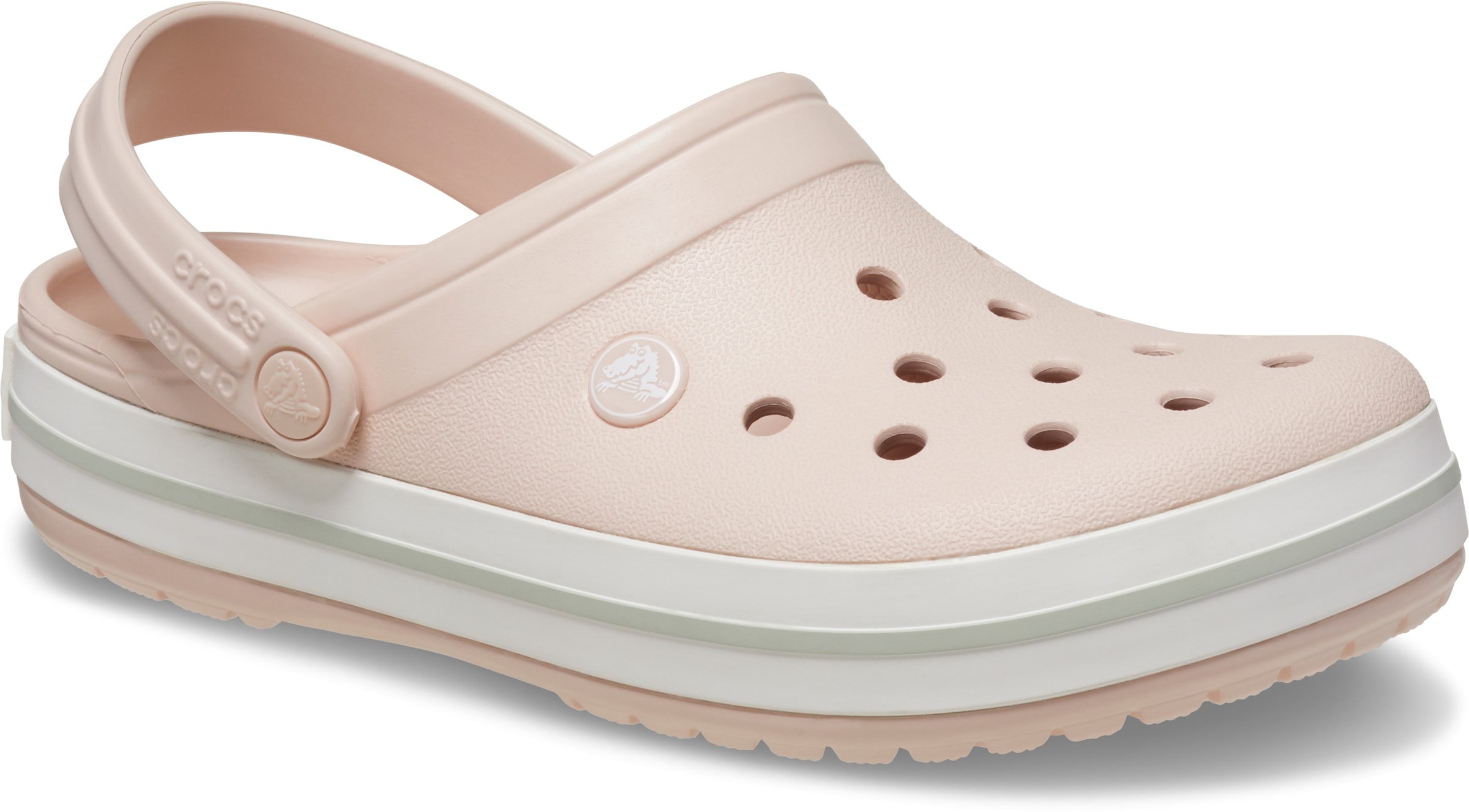 Crocs Clog »Crocband Clog«, Sommerschuh, Schlappen, Hausschuh mit zweifarbiger Laufsohle