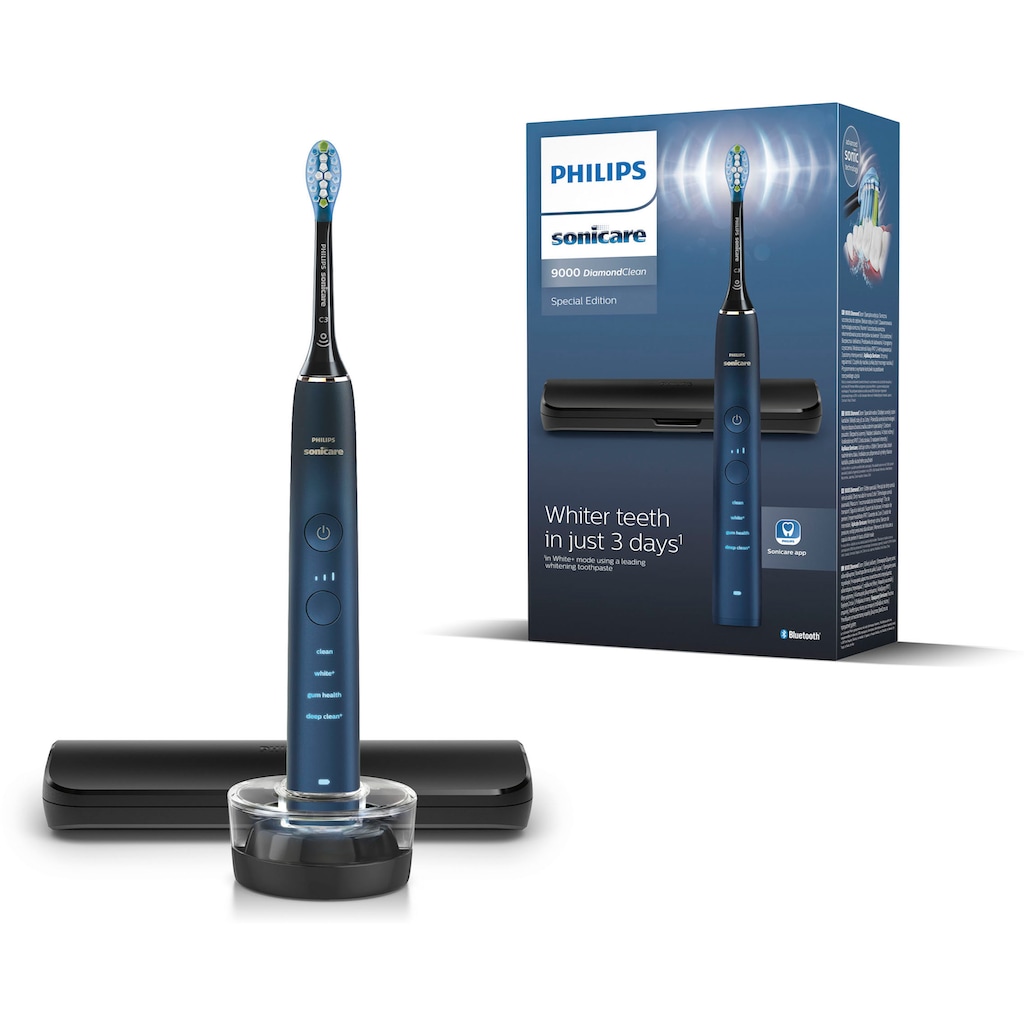 Philips Sonicare Elektrische Zahnbürste »DiamondClean 9000 Special Edition HX9911«, 1 St. Aufsteckbürsten, mit integriertem Drucksensor, 4 Putzprogramme und 3 Intensitätsstufen