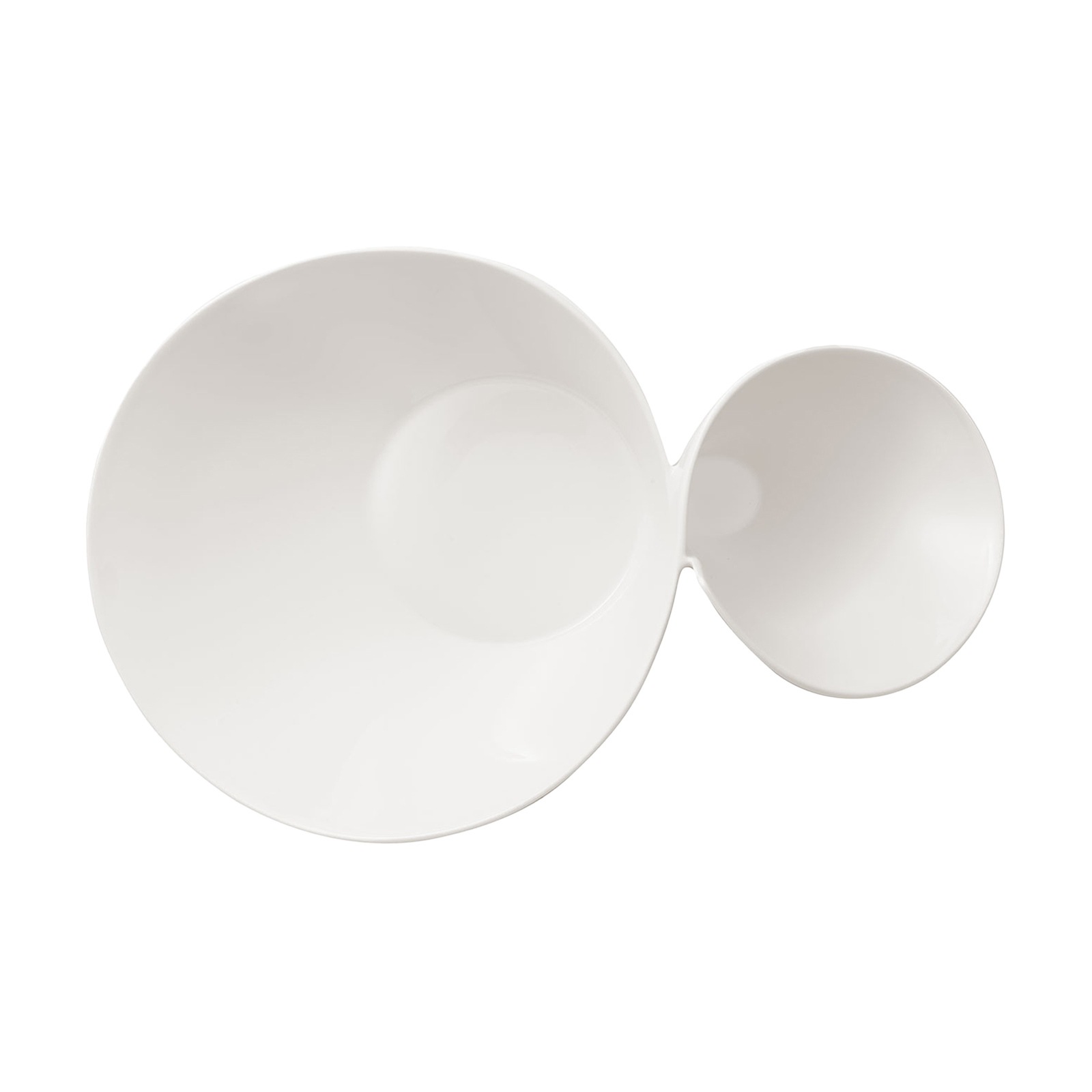 Villeroy & Boch Dipschale »Eye-catcher Doppelbol NewWave 49 x 27 cm weiß«