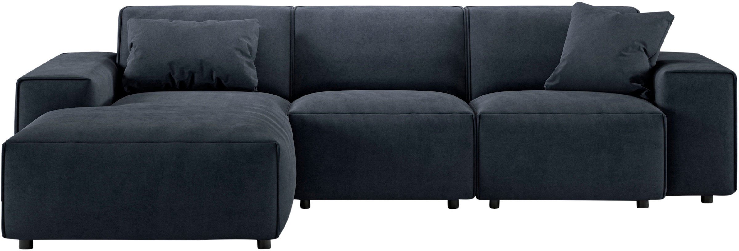 andas Ecksofa »Glimminge L-Form auch in Breitcord, Feincord + Easy care-Bezug,«, Breite 264, Zierkissen