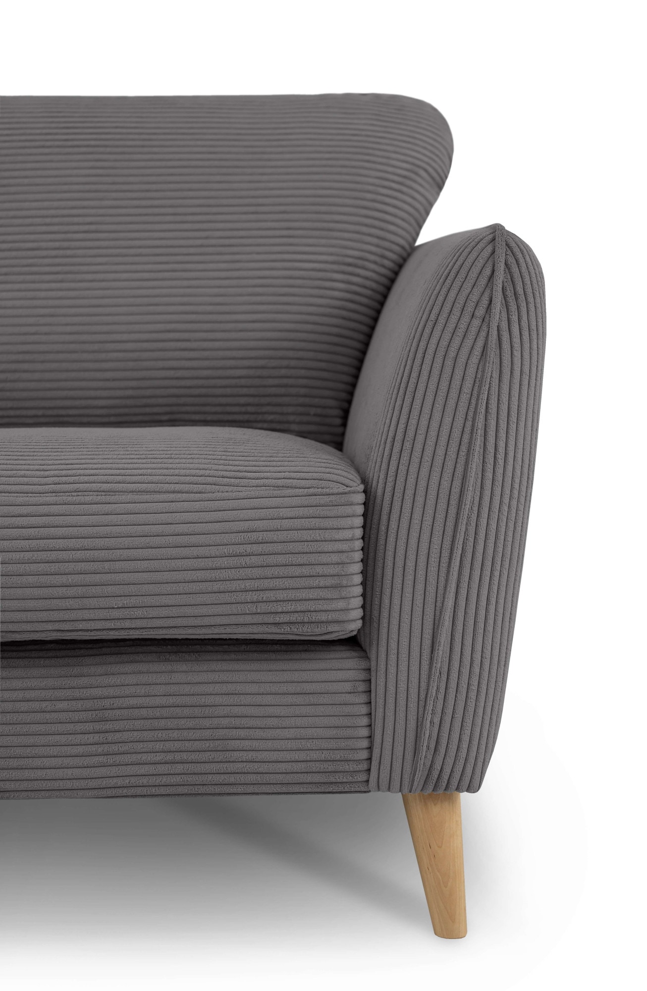 Home affaire Ecksofa »MARSEILLE (242/152cm),L-Form, Rec. rechts/links«, Massivholzbeine aus Eiche, in verschieden Bezügen und Farbvarianten