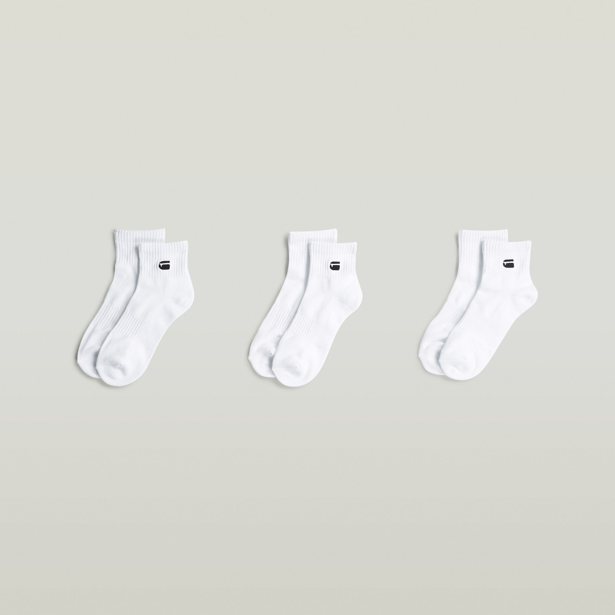 G-STAR Kurzsocken »WICK, 3 PACK ANKLE SPORTS SOCKS« Packung, 3 Paar tlg. mit Logostickerei