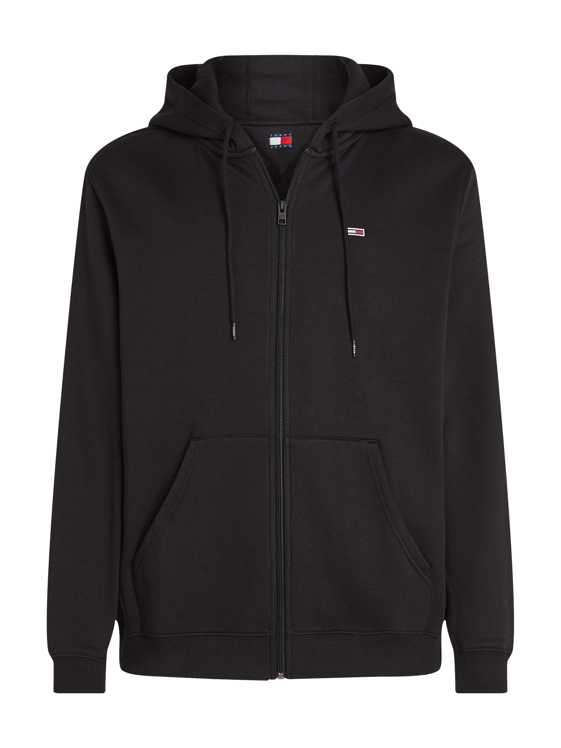 Tommy Jeans Sweatshirt »TJM REG S FLAG ZIP FLEECE THRU«, mit bestickten Markenlogo auf Brusthöhe