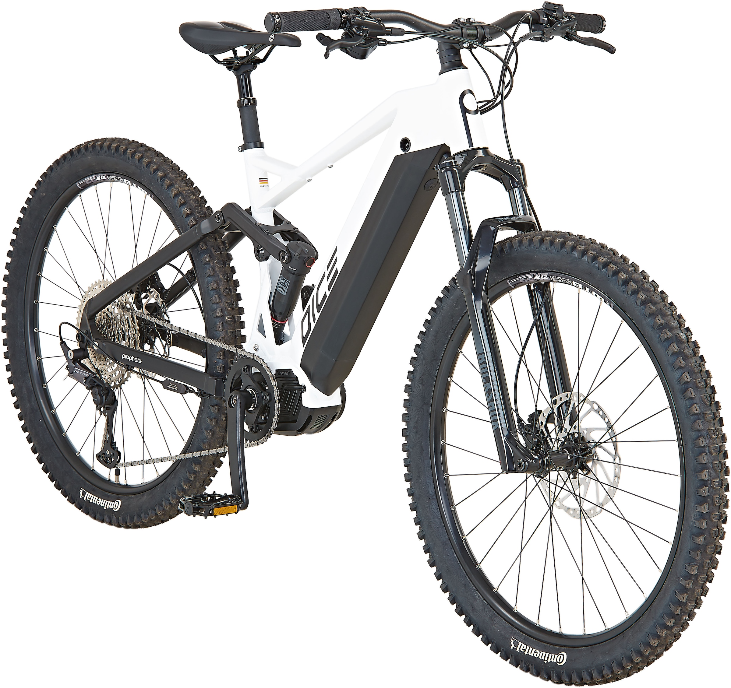 Prophete E-Bike »DICE 5.0«, 12 Gang, Shimano, Mittelmotor 250 W, Pedelec, Elektrofahrrad für Herren, MTB, Mountainbike