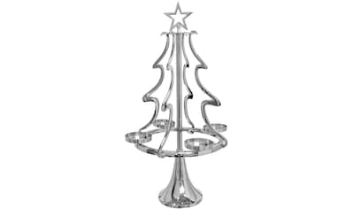 my home Adventsleuchter »Tannenbaum, Weihnachtsdeko«, (1 St.),  Kerzenständer aus Aluminium, Höhe 72 cm