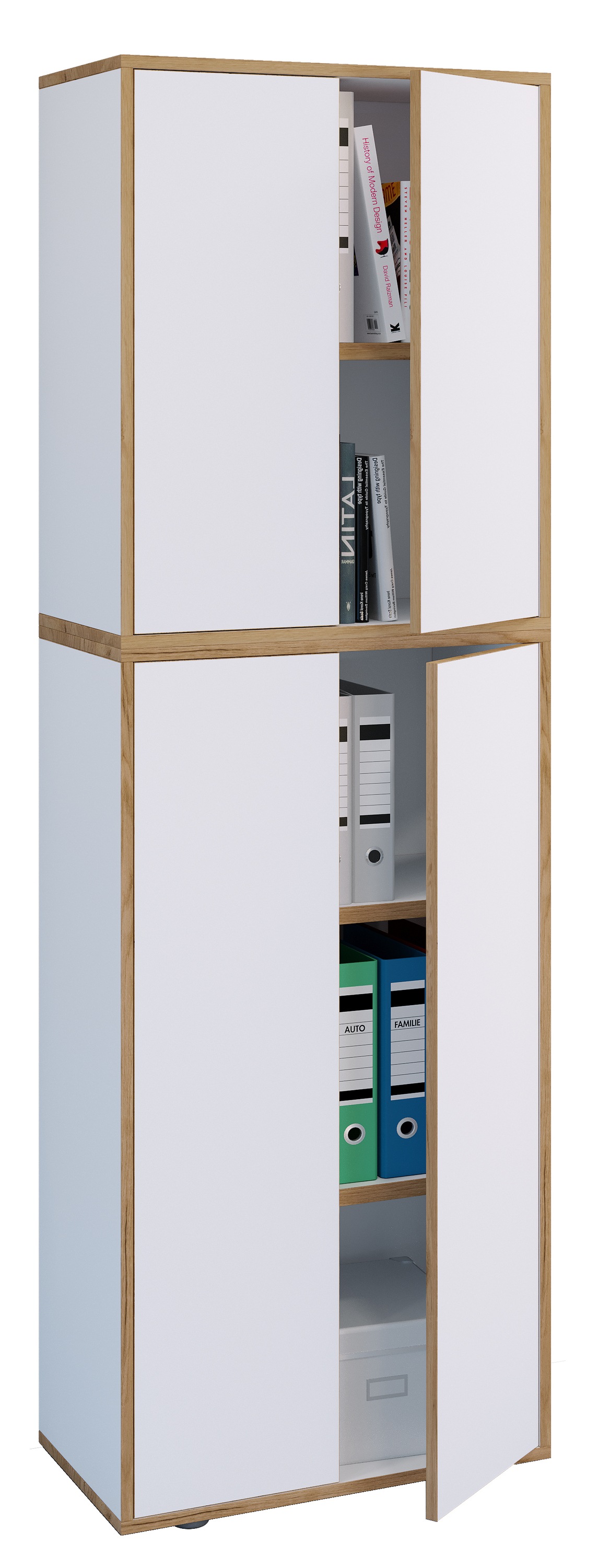 VCM Aktenschrank "Büroschrank Aktenschrank Sideboard Salia 5fach" 1 Stk. tlg.
