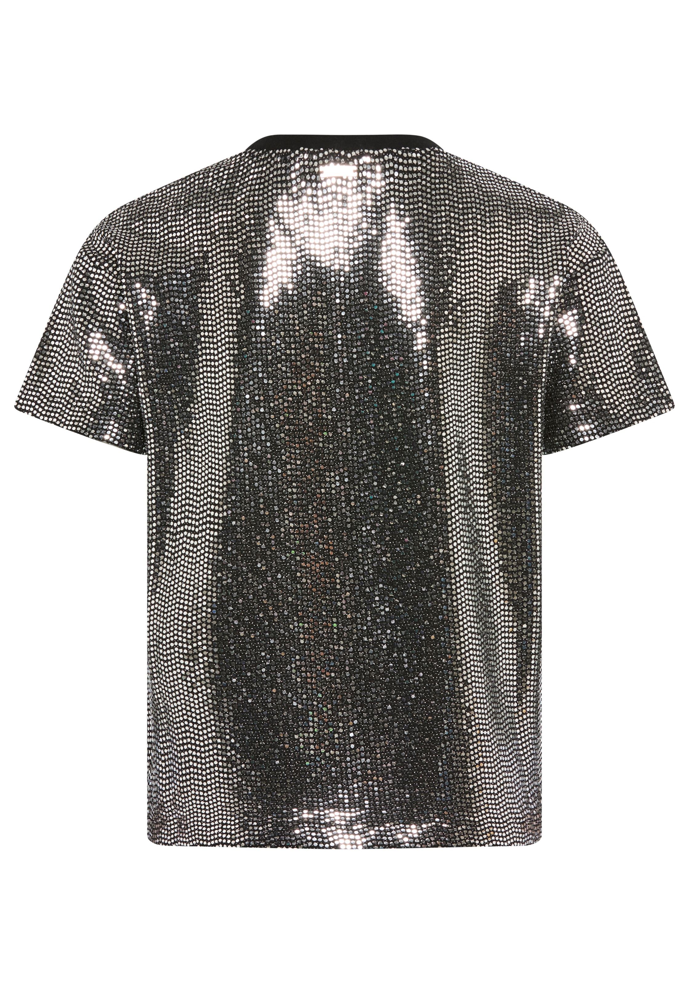 Bruno Banani T-Shirt »Oversize, Glitzershirt, Paillettenoptik« Für TEENS, Shirt aus glitzernden Material