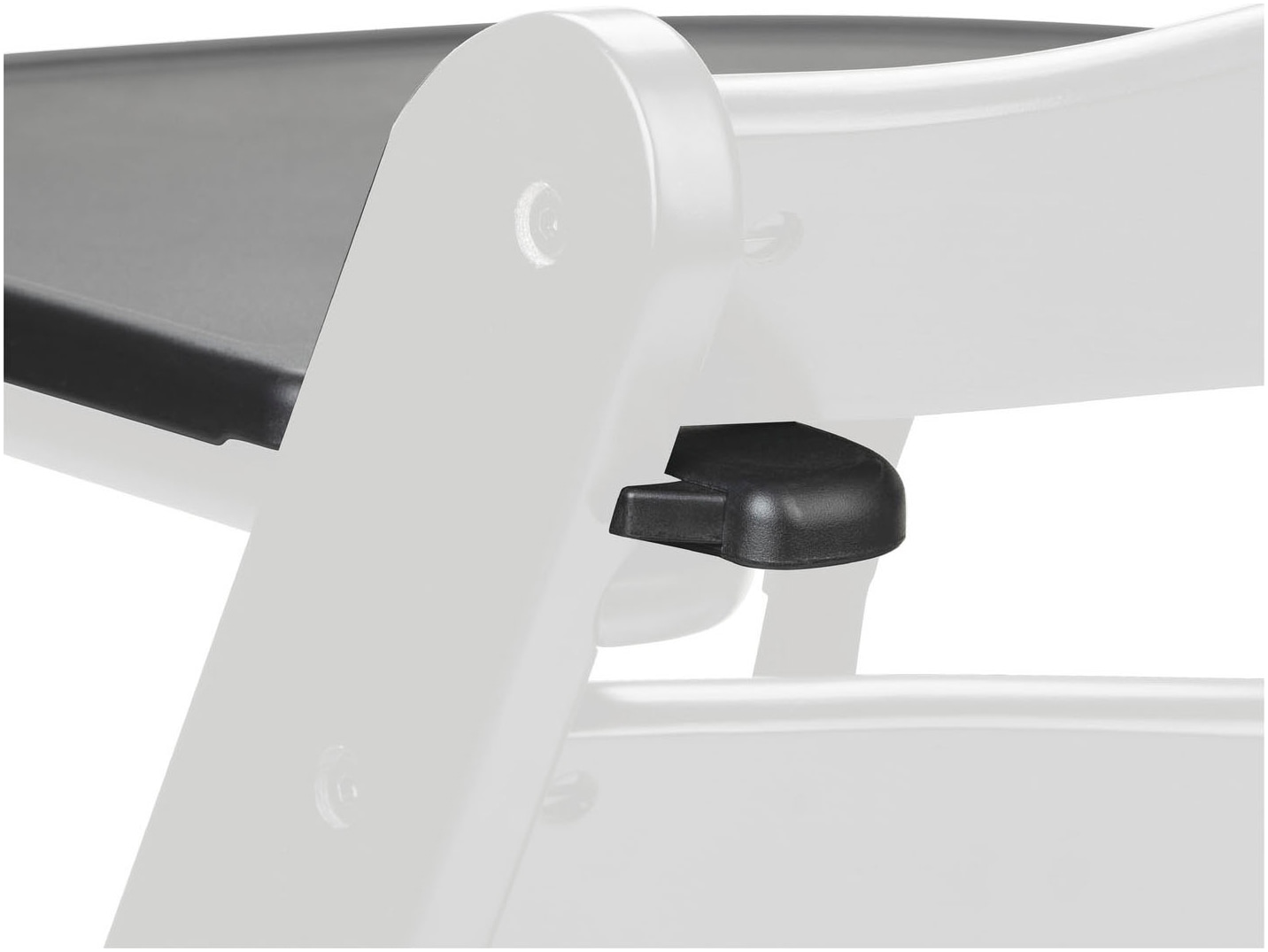 Hauck Hochstuhltablett »Alpha Click Tray, Black« aus recyceltem Material